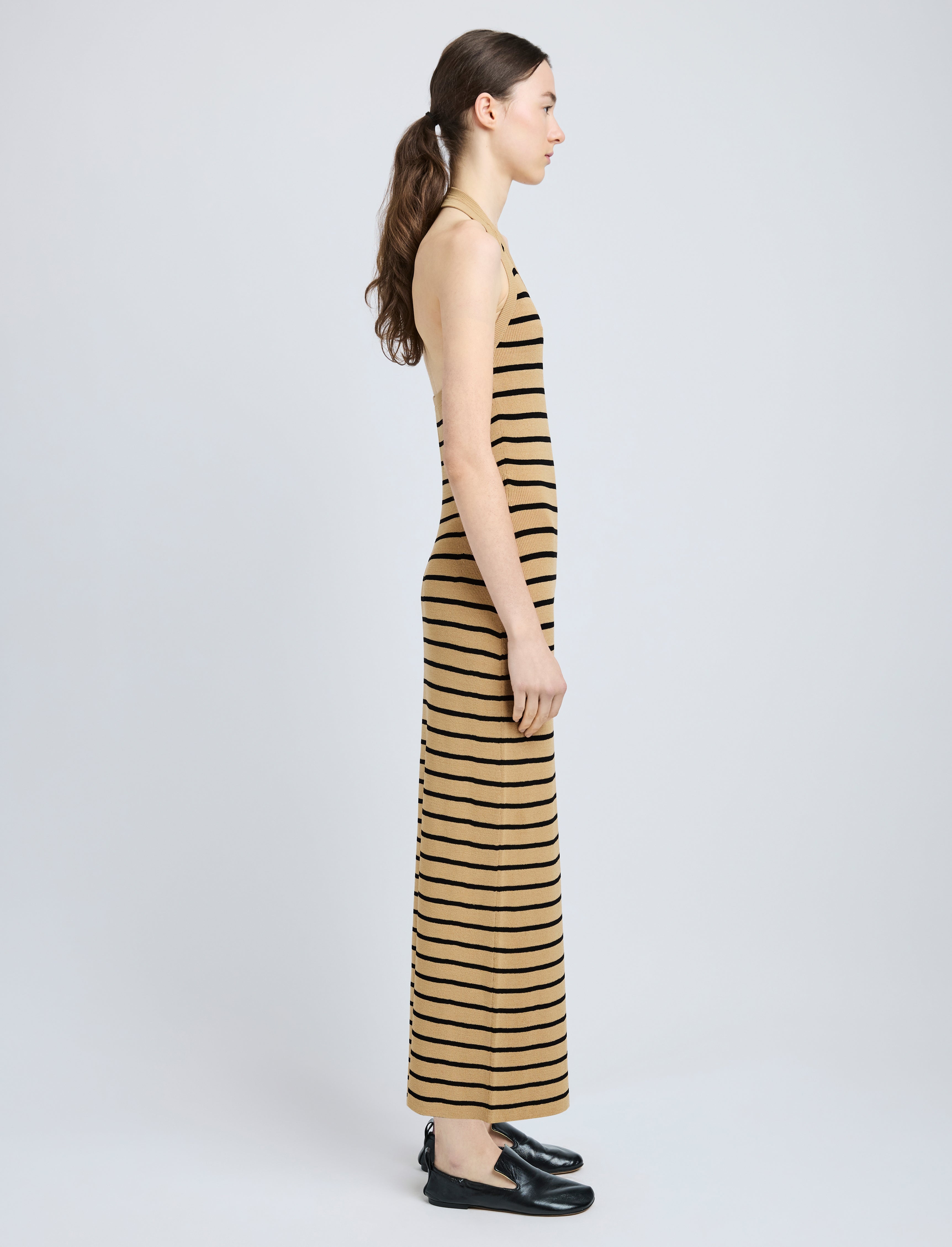 Meryl Dress in Matte Viscose Rib - 3