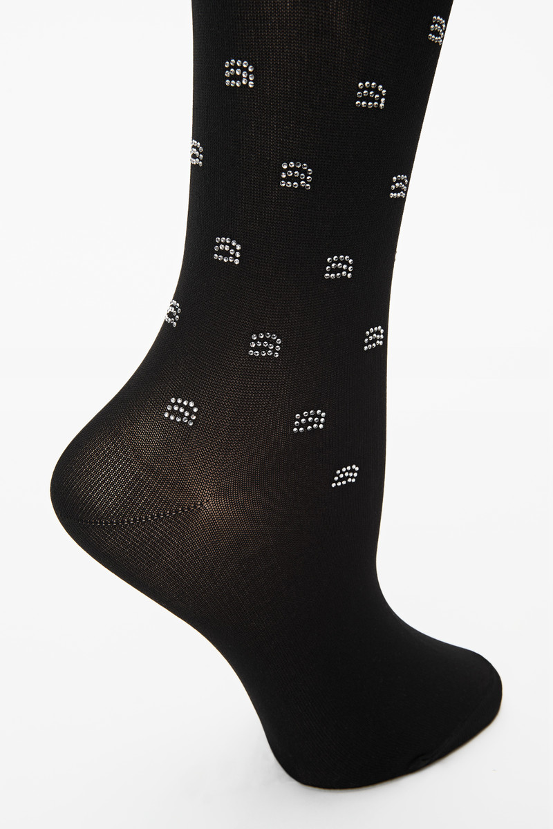 KNEE SOCK IN CRYSTAL NYLON 3