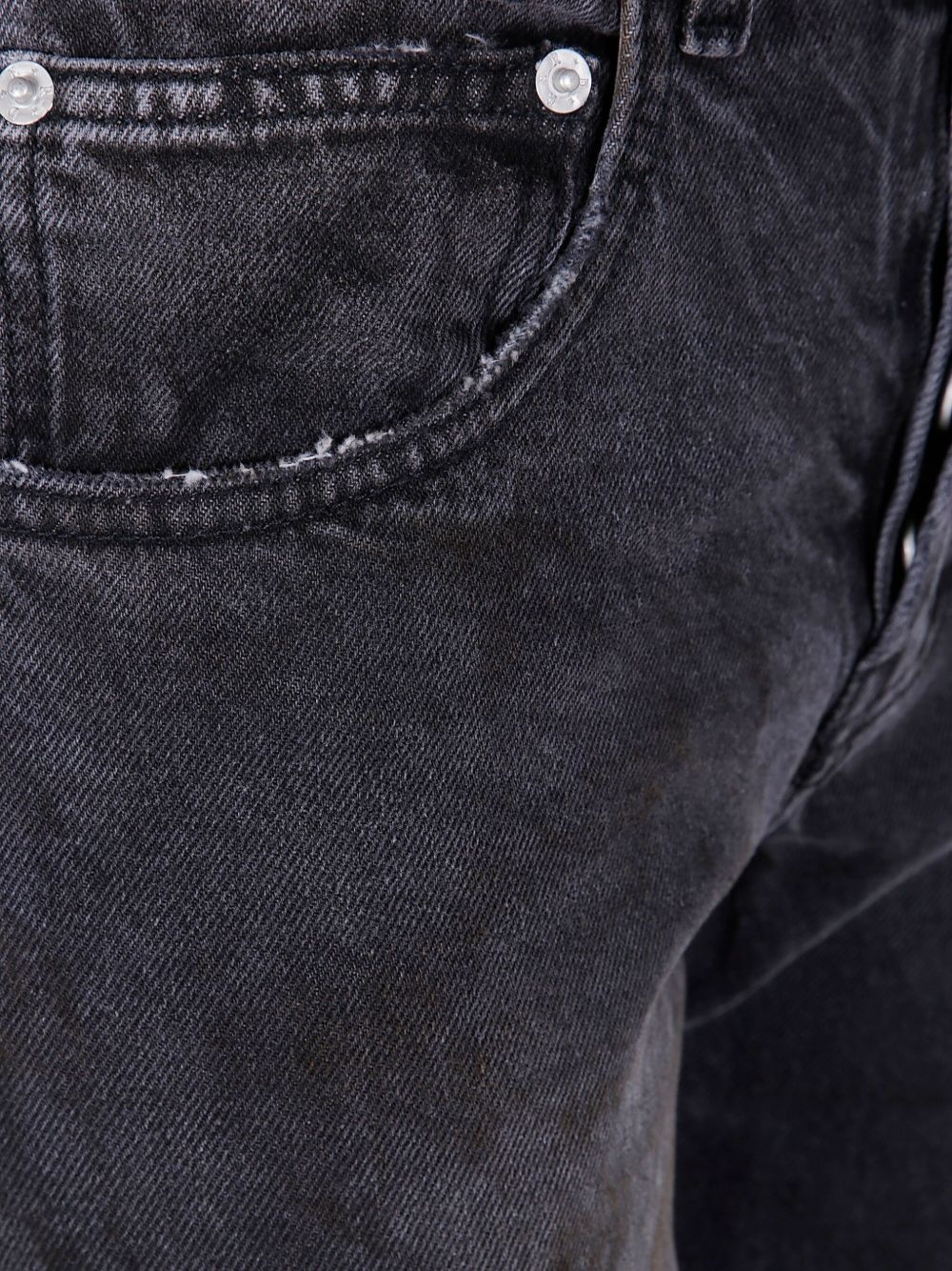 distressed flared jeans - 3