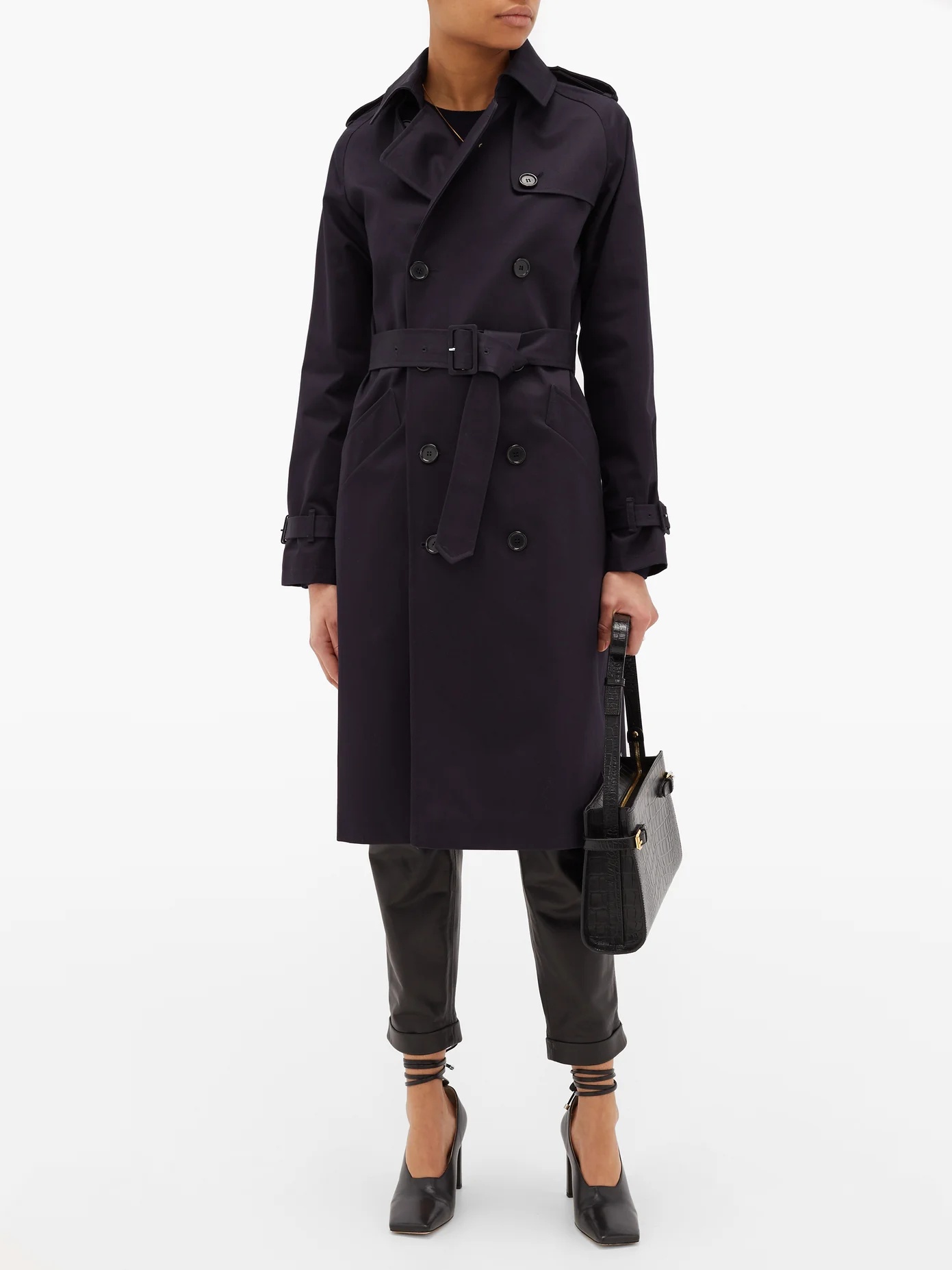 Greta double-breasted cotton trench coat - 2