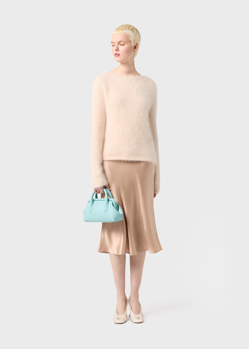 Blumarine ANGORA SWEATER WITH CUT-OUT BACK DETAILING outlook