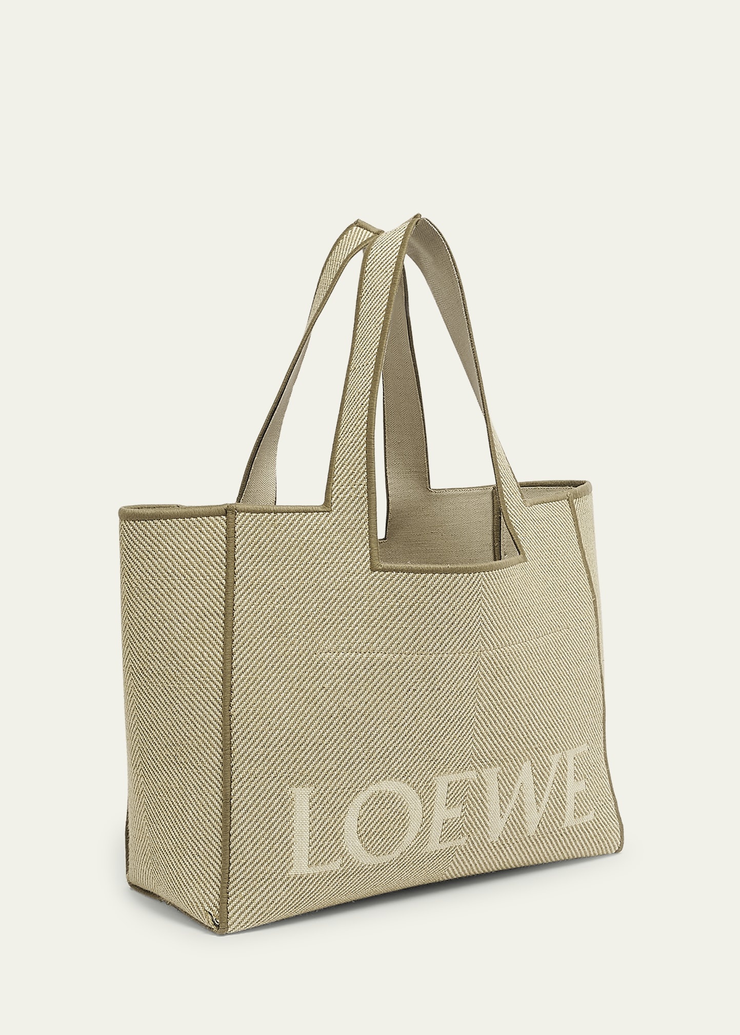 Small Canvas Jacquard Tote Bag - 3
