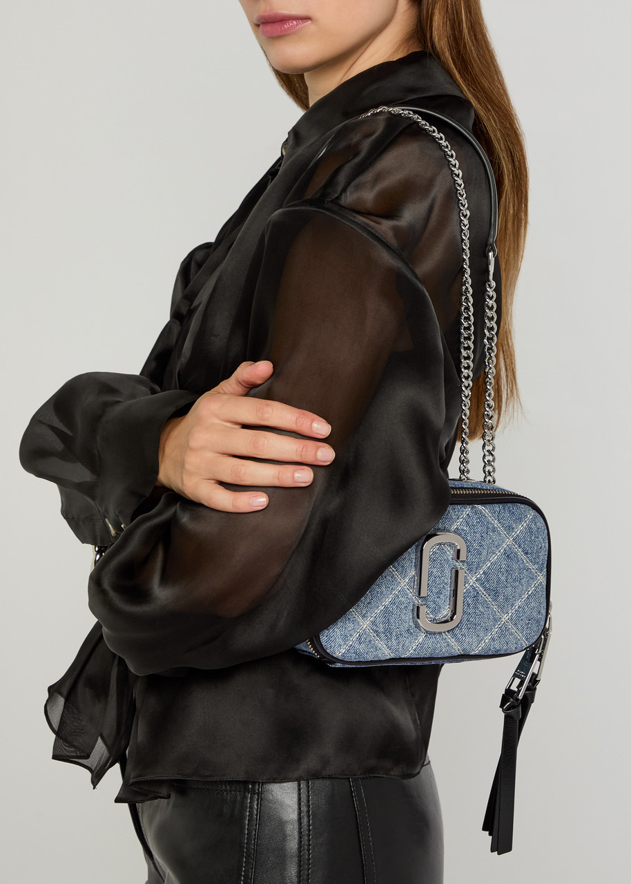 Marc Jacobs The Snapshot Quilted Denim Cross-body bag - 5