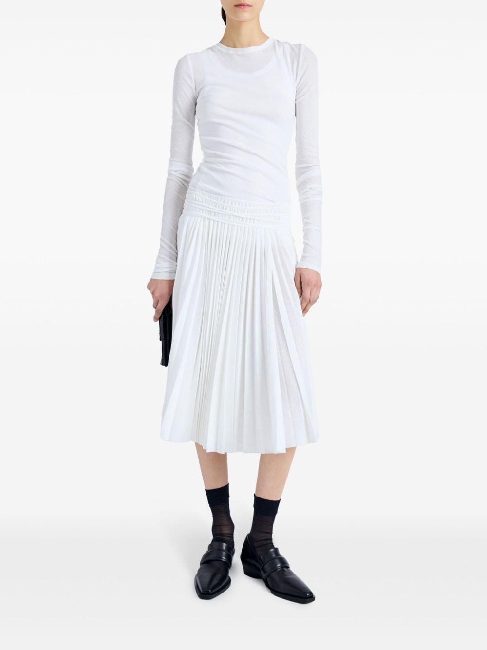 white Roger layered top - 2