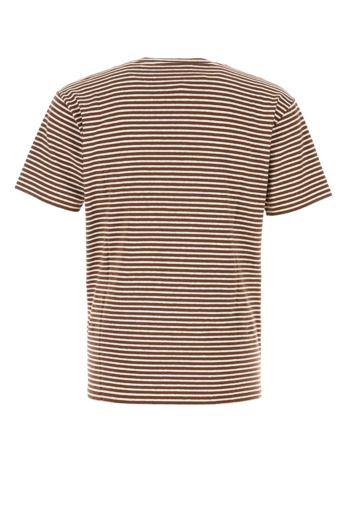 Valentino Garavani Men Embroidered Stretch Linen Blend T-Shirt - 2