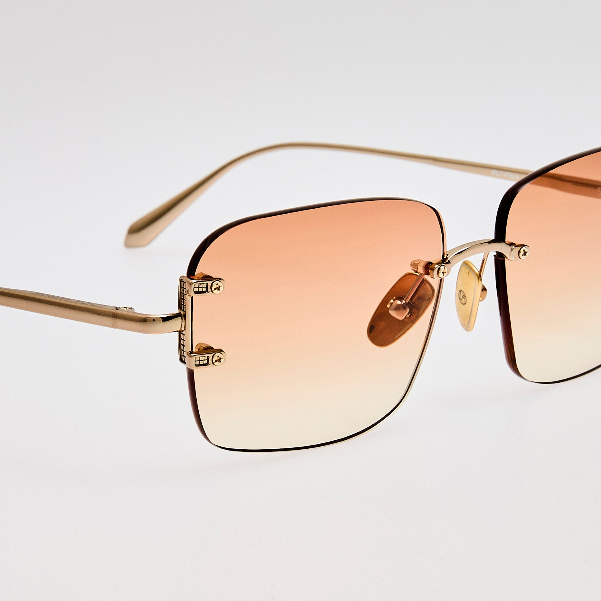 Sasha Sunglasses in Camel and Gold - 3