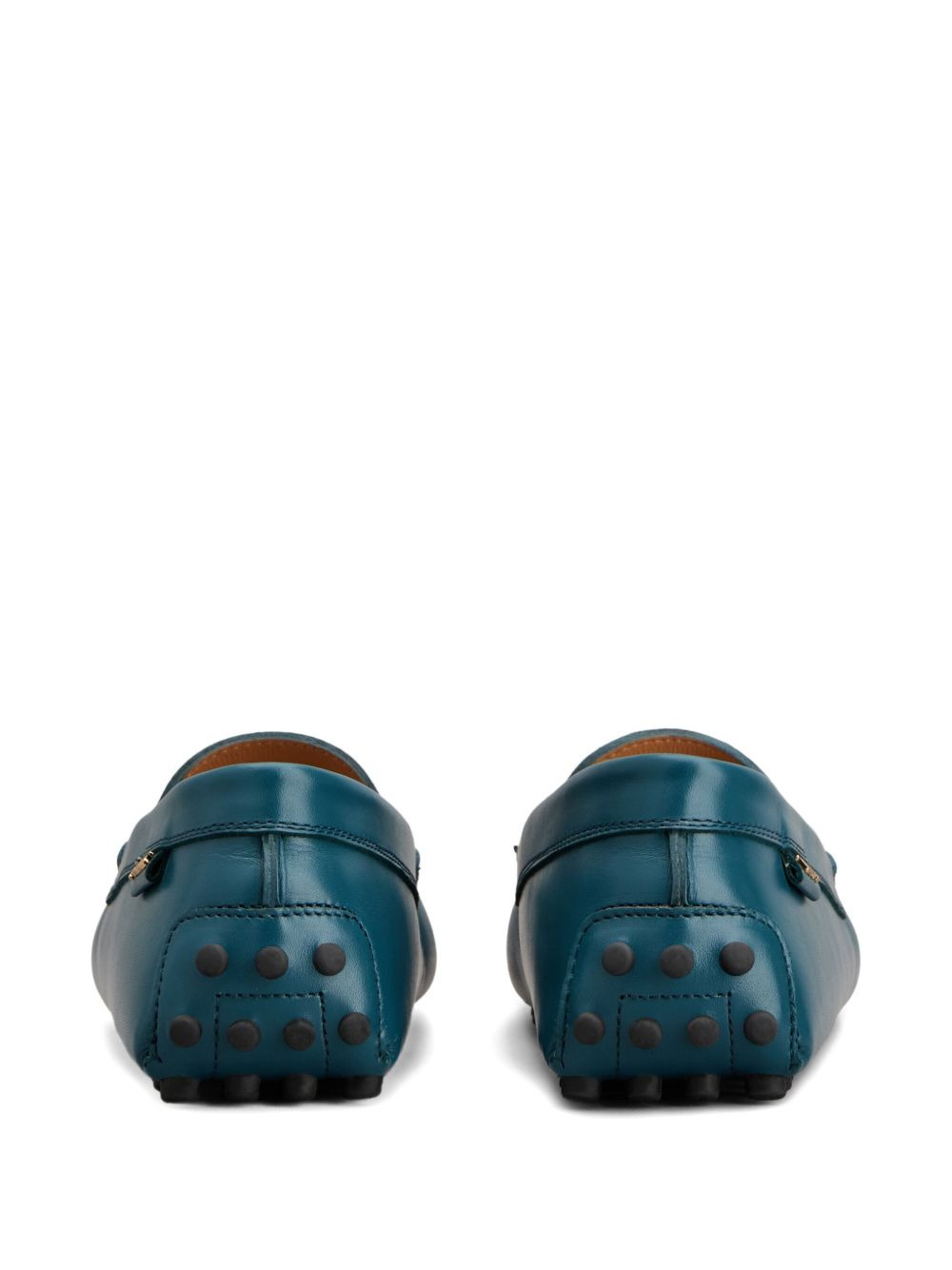pebble-detail leather loafers - 3