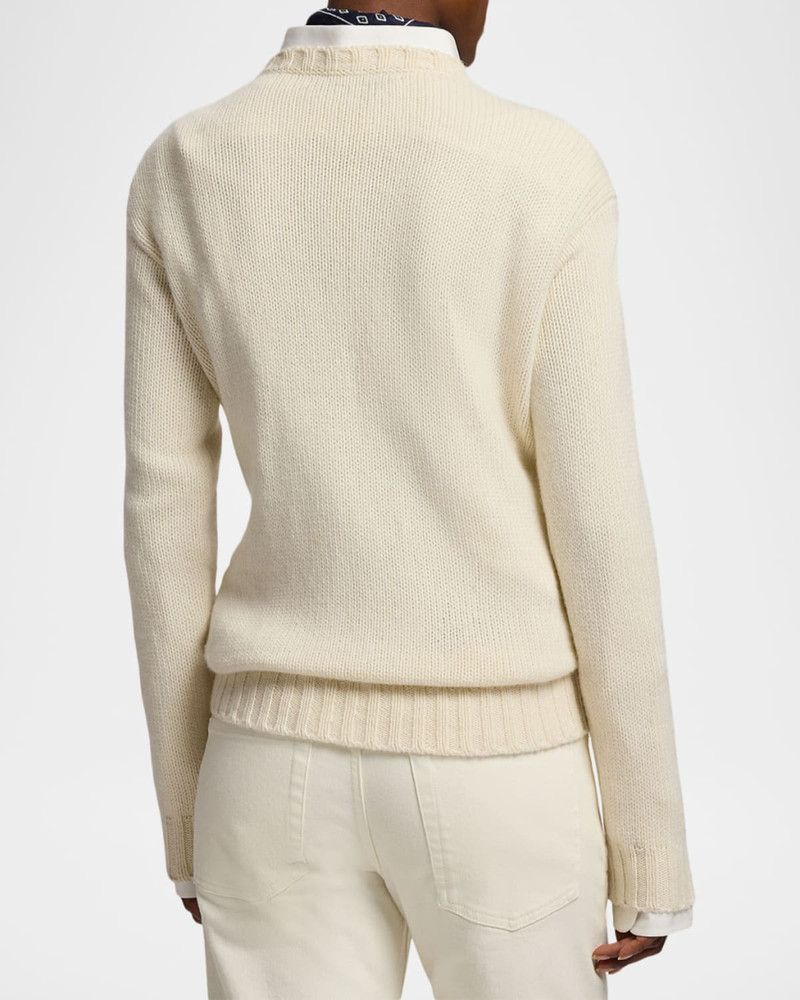 Flag Cashmere Crewneck Sweater 3