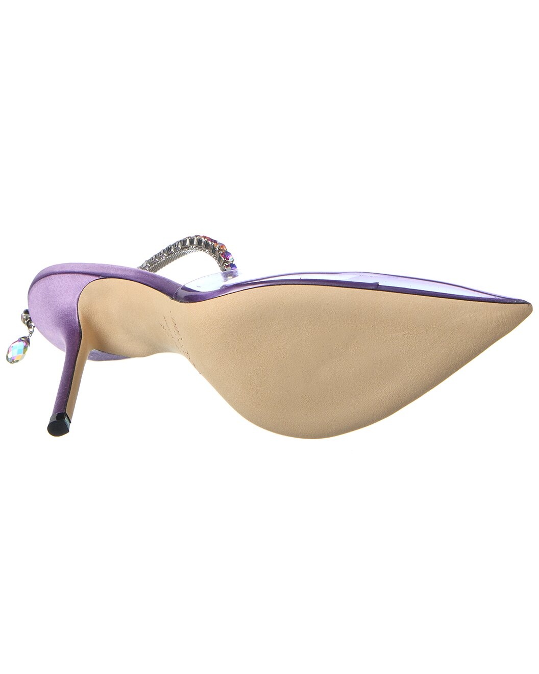 Jimmy Choo Saeda 100 Plexi & Leather Pump - 4
