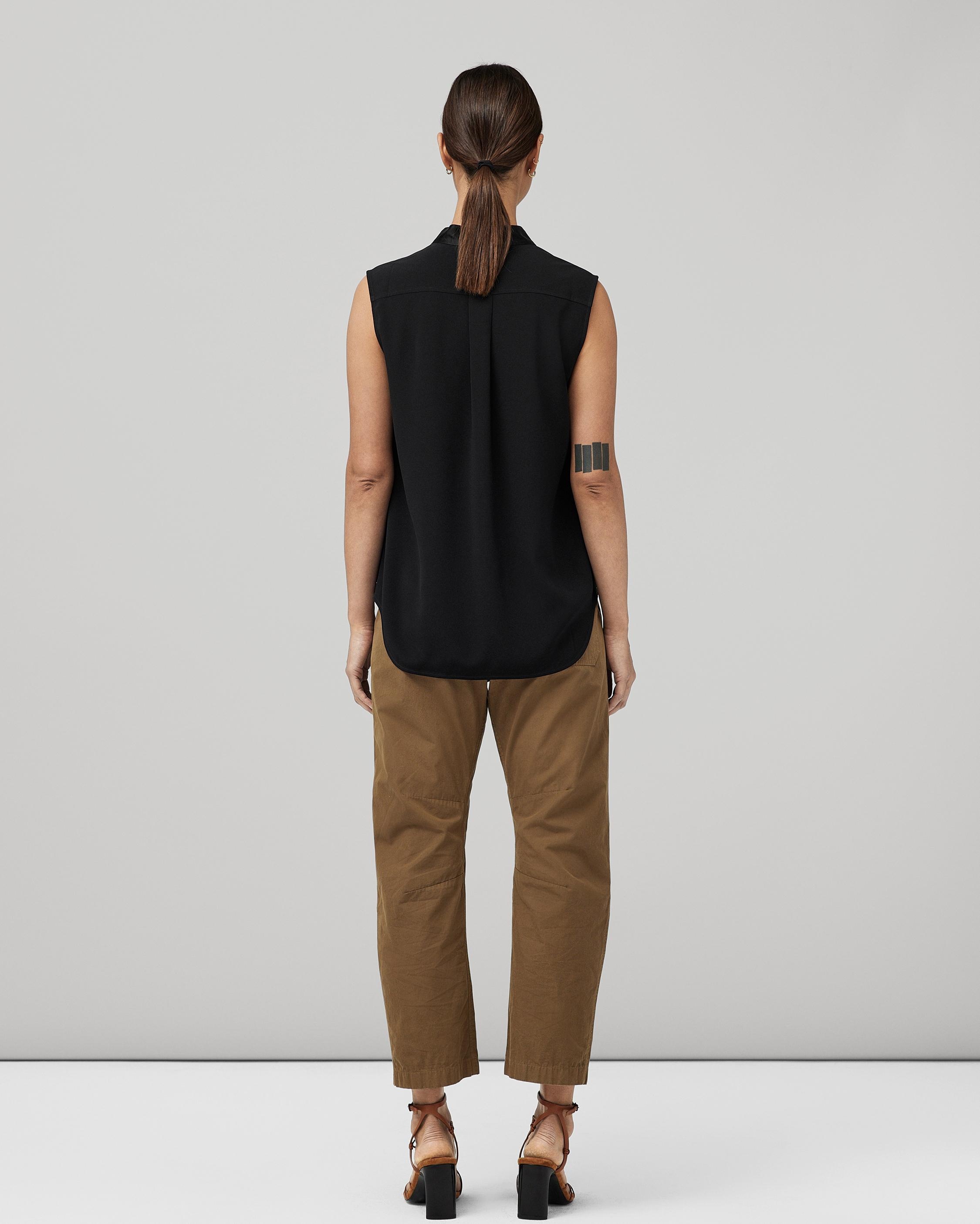 Meredith Satin Blouse
Classic Fit Top - 5