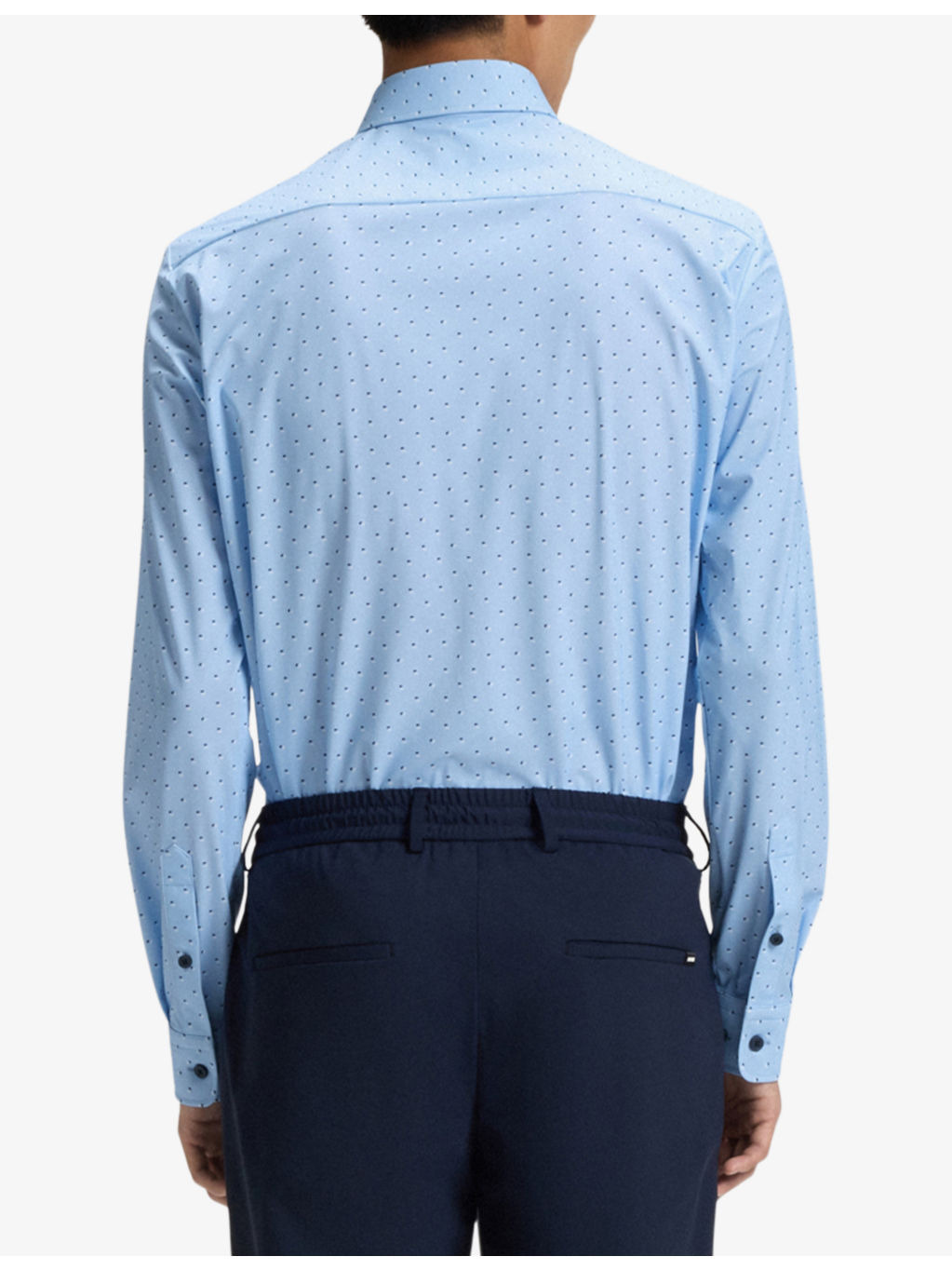 Long-Sleeved Slim-Fit Stretch-Jersey Shirt - 4