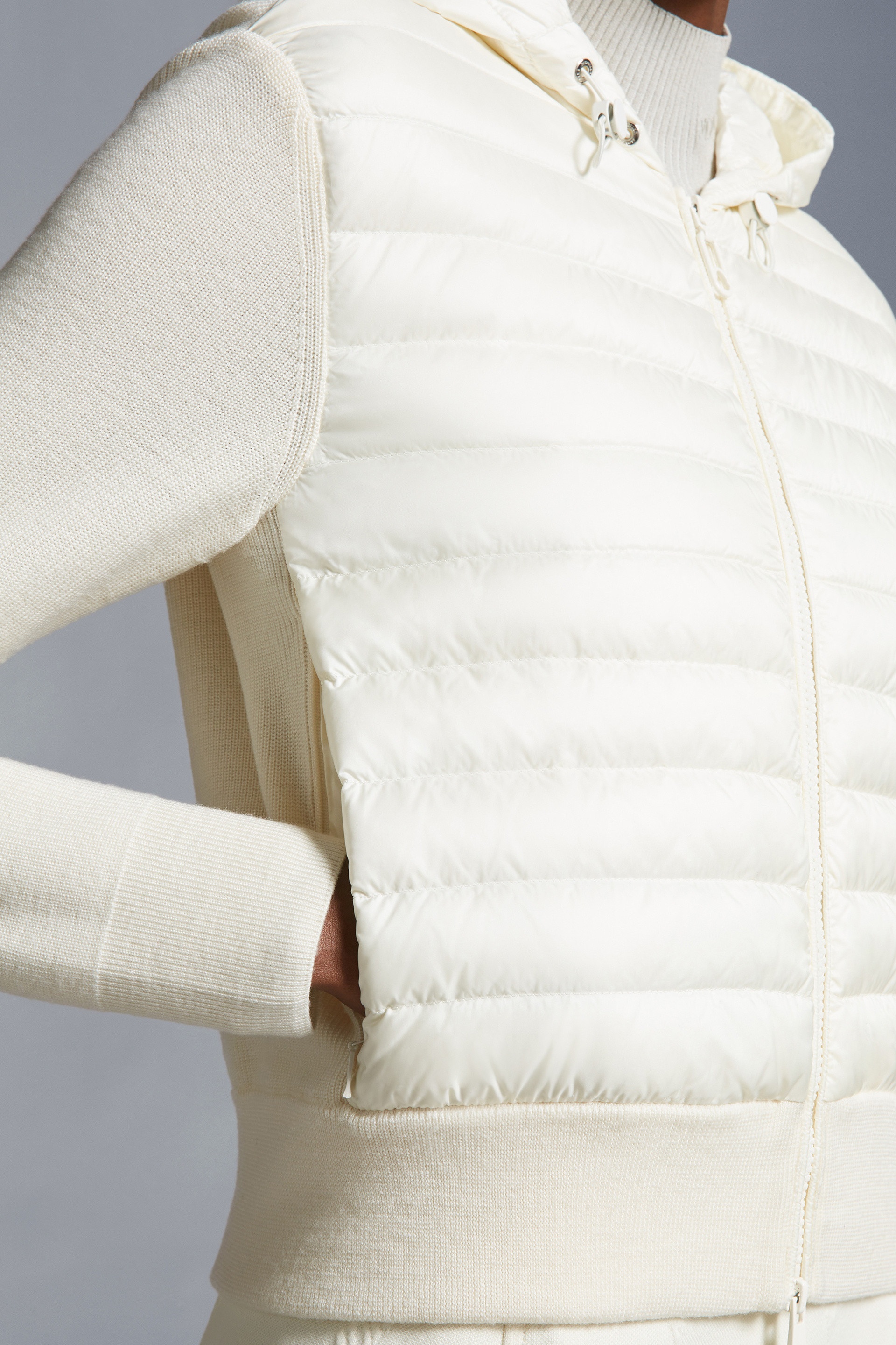 Padded Wool Zip-Up Hoodie - 6