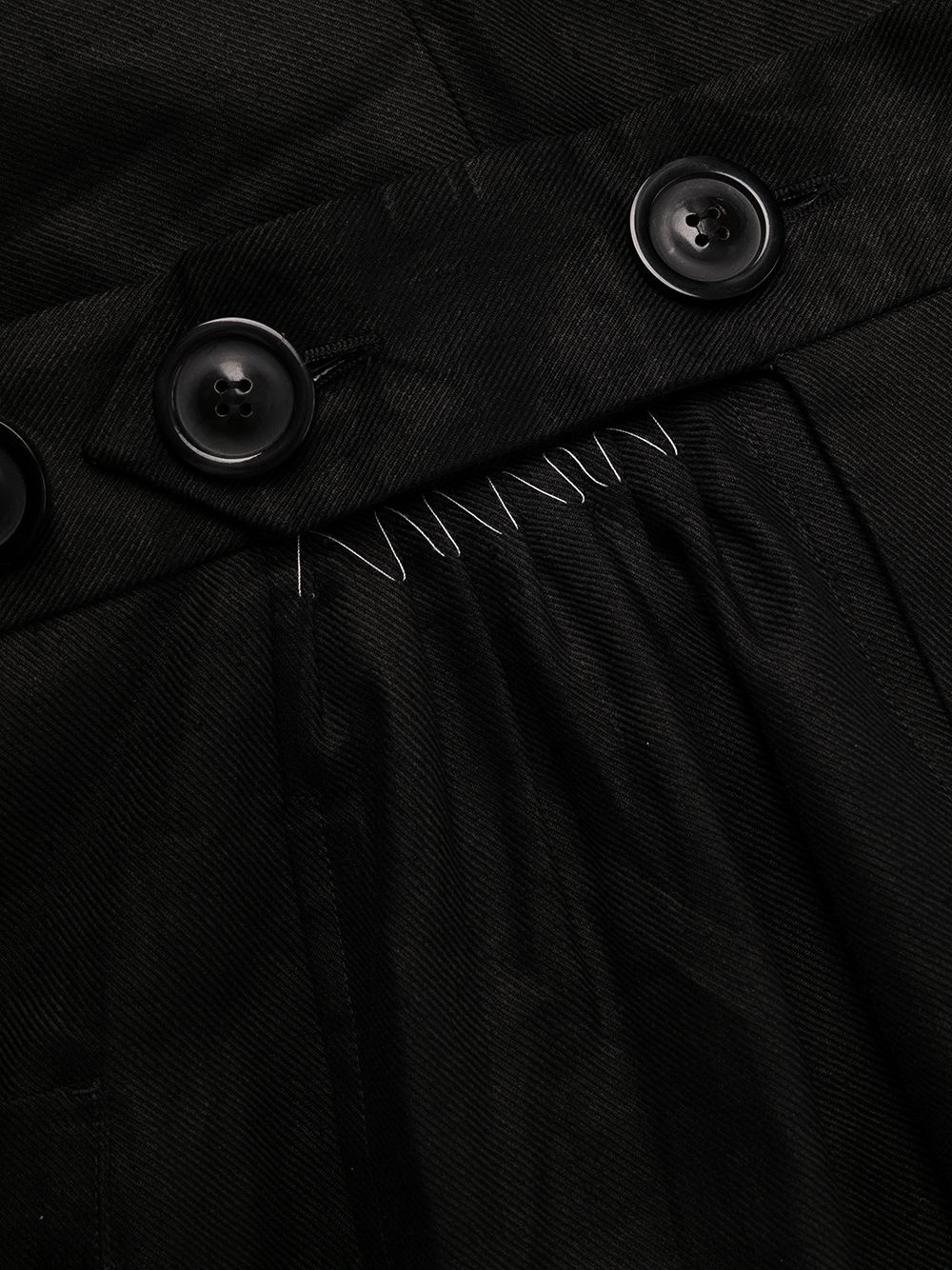 button-fastening waist t rousers - 6