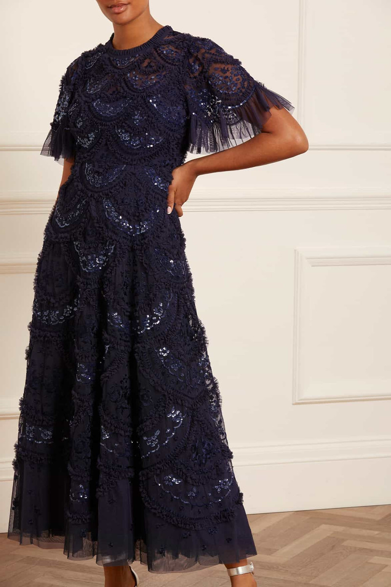 Needle & Thread Carmen Ruffle Ankle Gown outlook