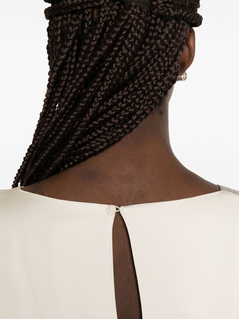 embellished draped dress 5