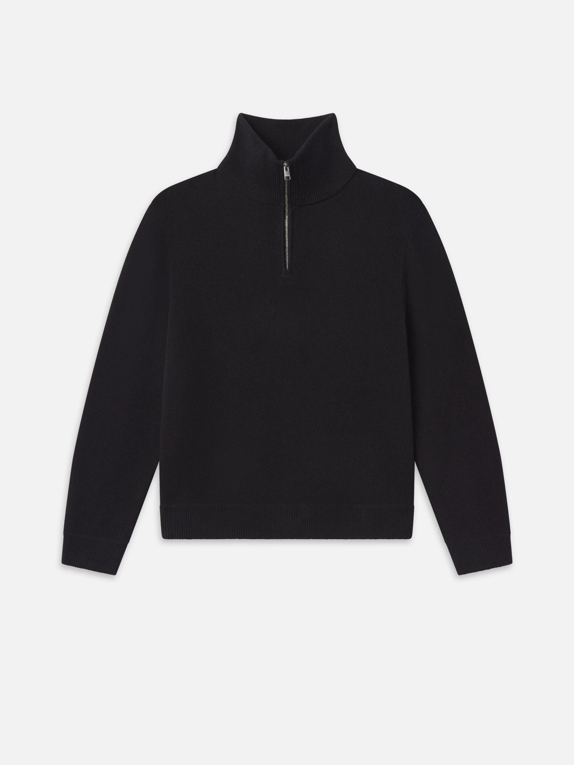 Zip Up Wool Sweater - 1
