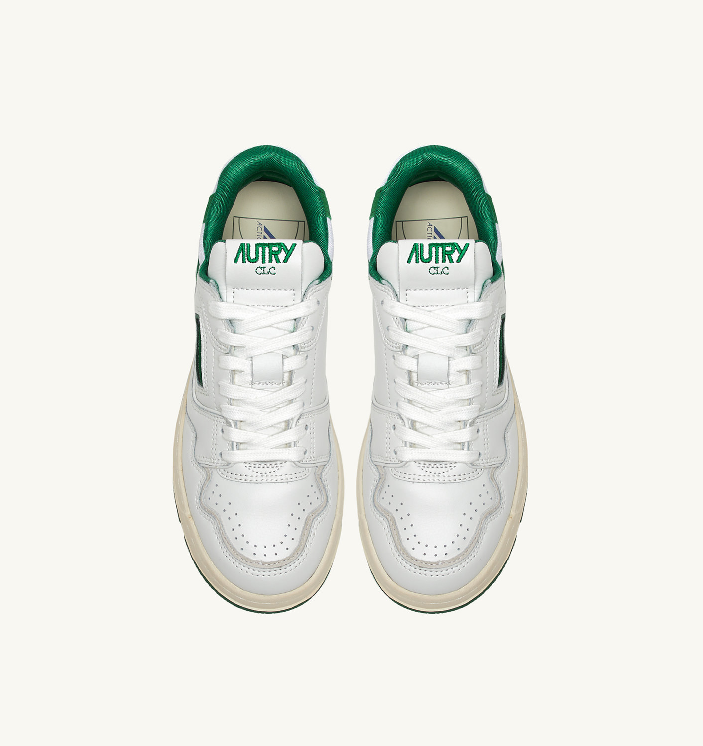 CLC LOW SNEAKERS IN WHITE LEATHER AND AMAZON SUEDE - 5