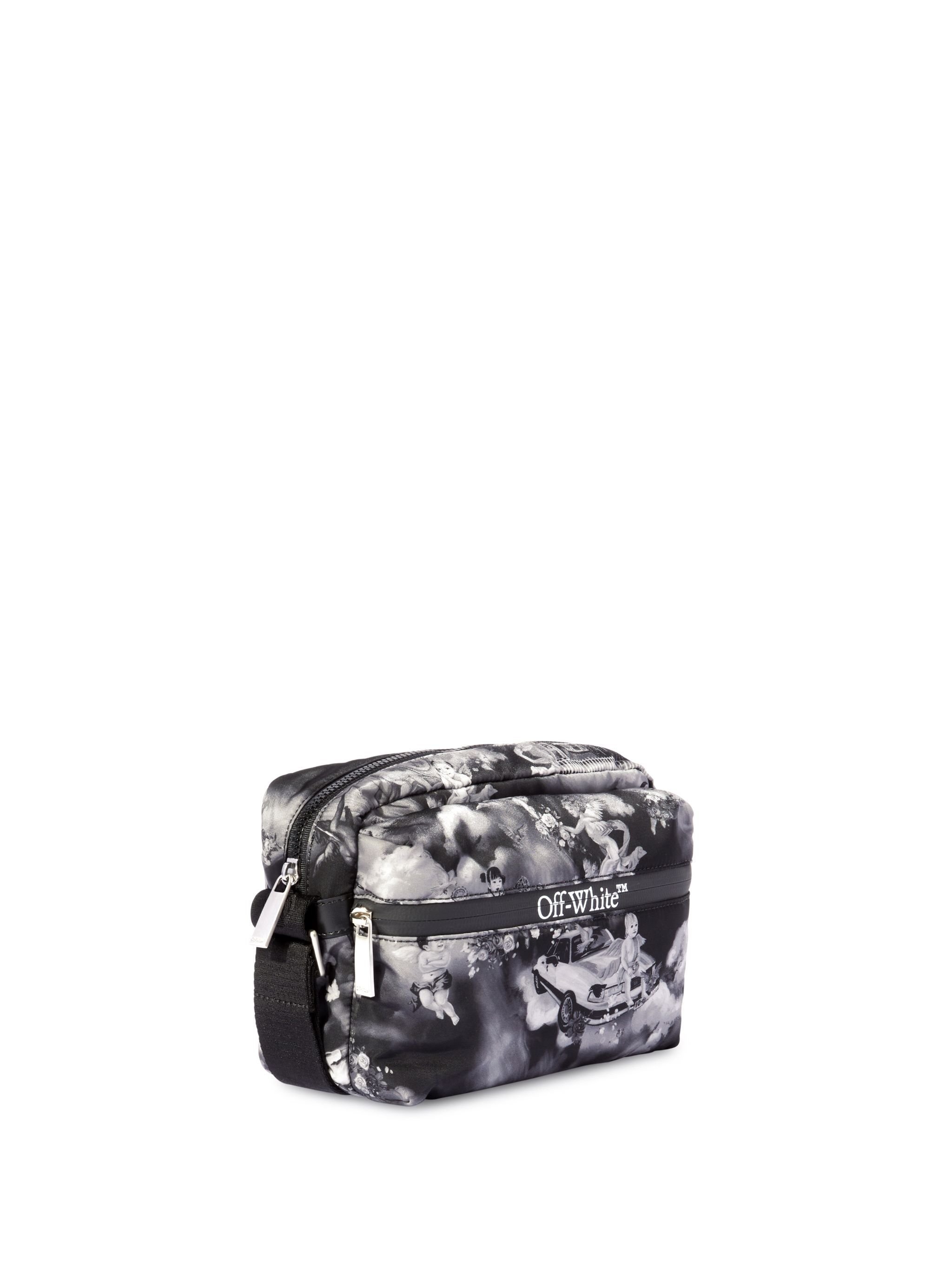 Black Fresco Print Outdoor Camera Bag - 3
