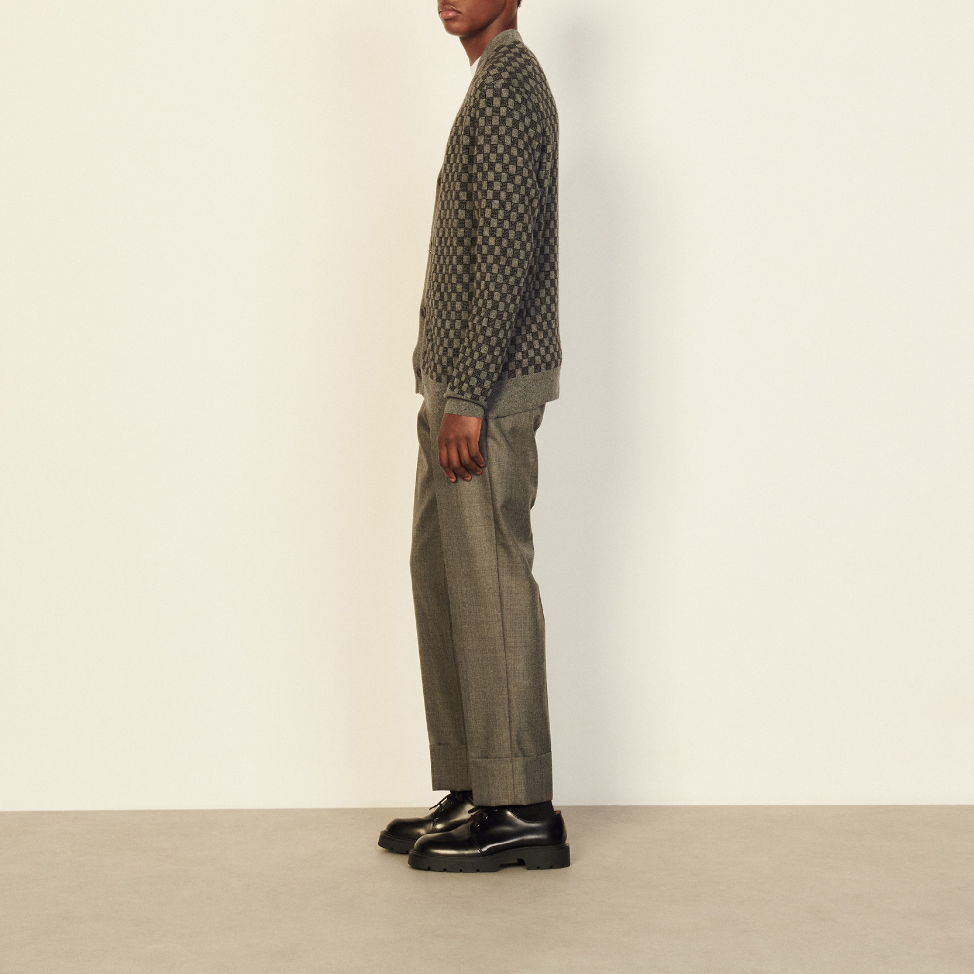 Jacquard knit cardigan - 4