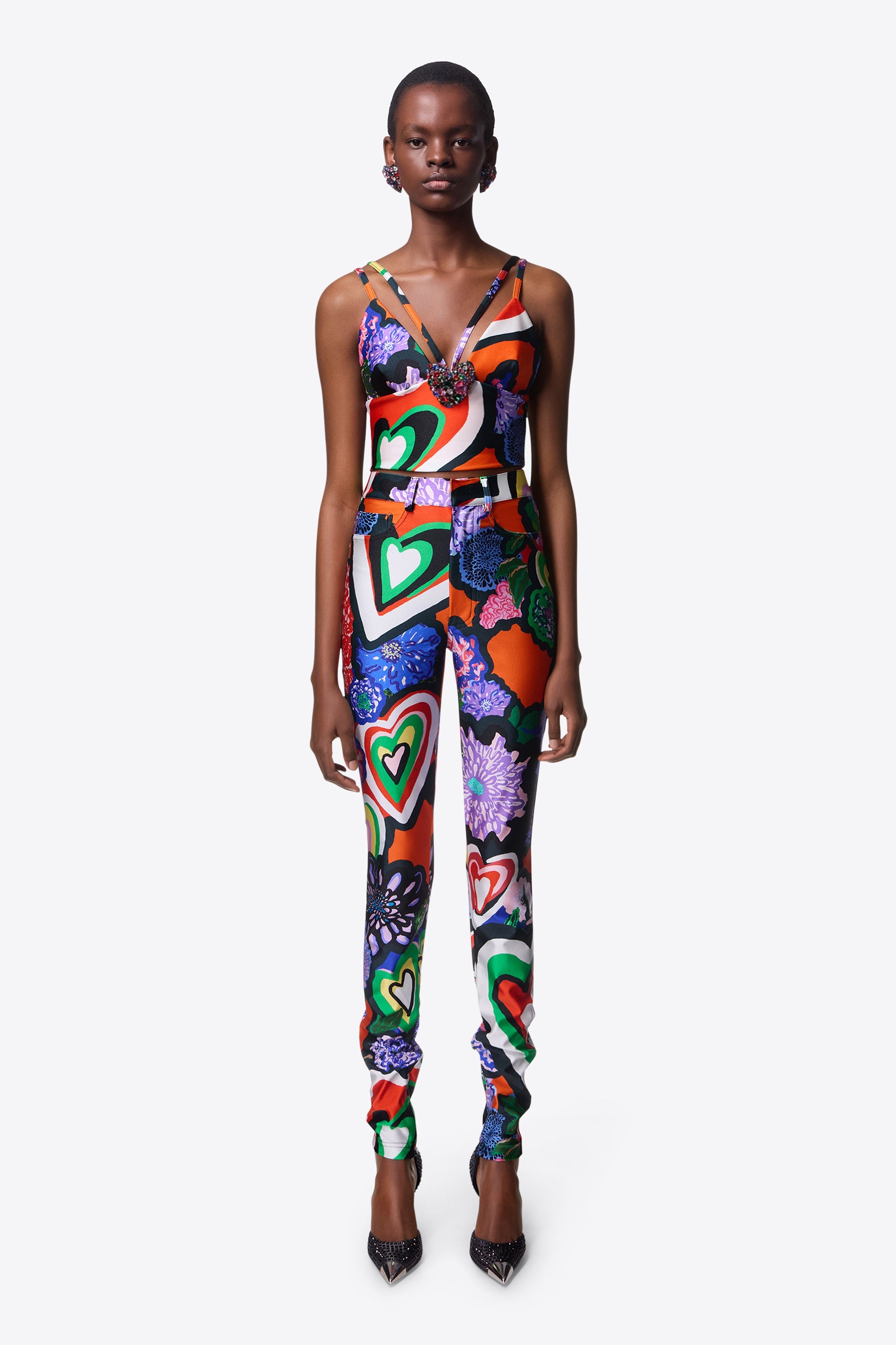 HEART PRINTED LEGGING - 4