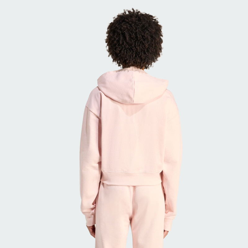 ESSENTIALS FRENCH TERRY CROPPED ZIP HOODIE 3