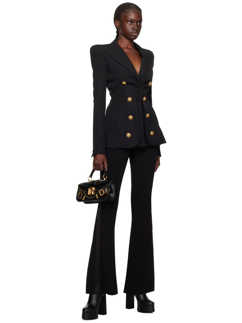Balmain Black Buttoned Trousers outlook