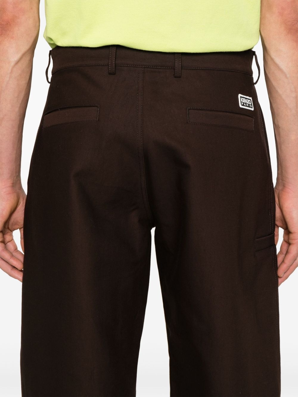 cotton tapered trousers - 5
