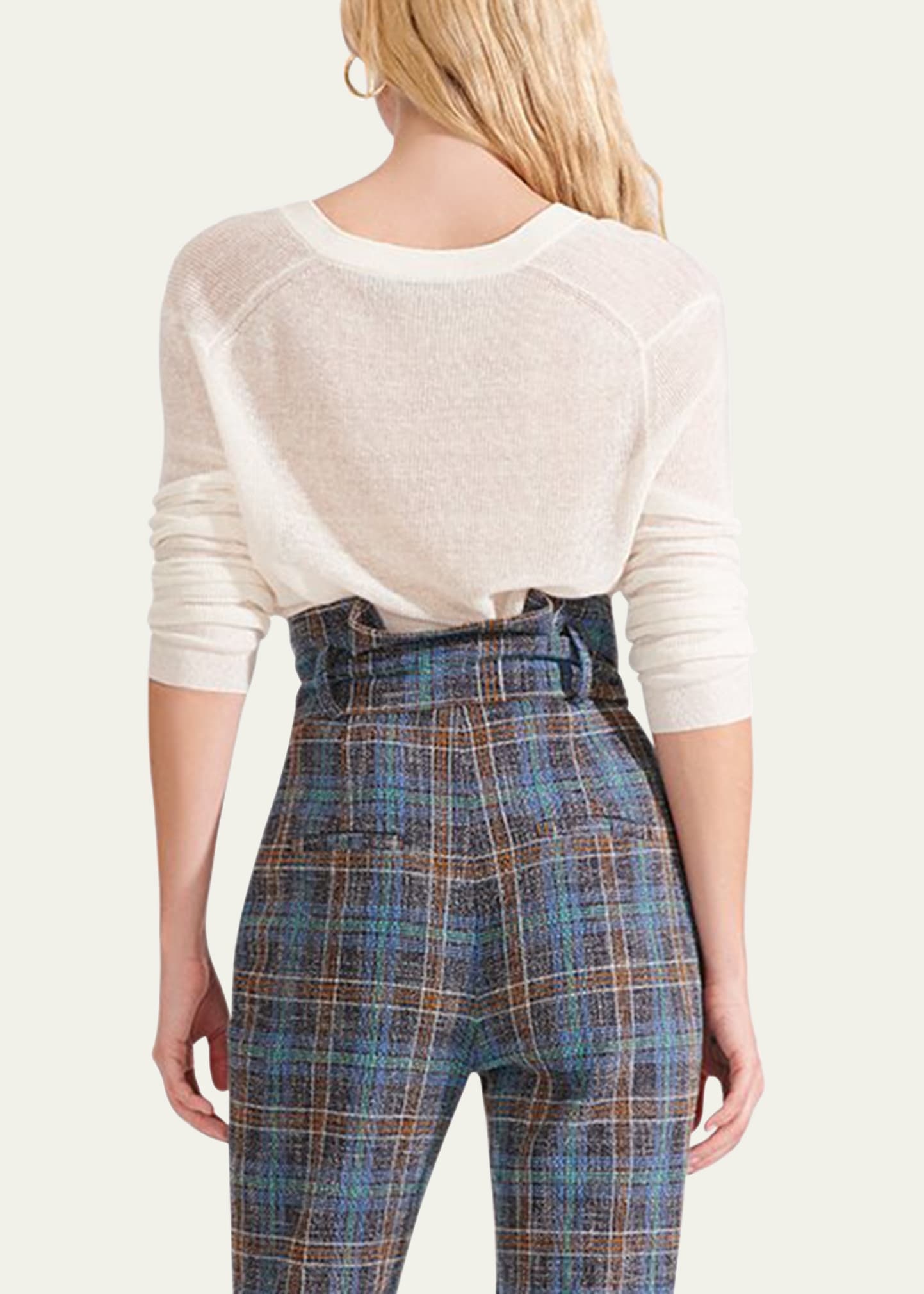 Soren V-Neck Twisted-Hem Sweater - 3