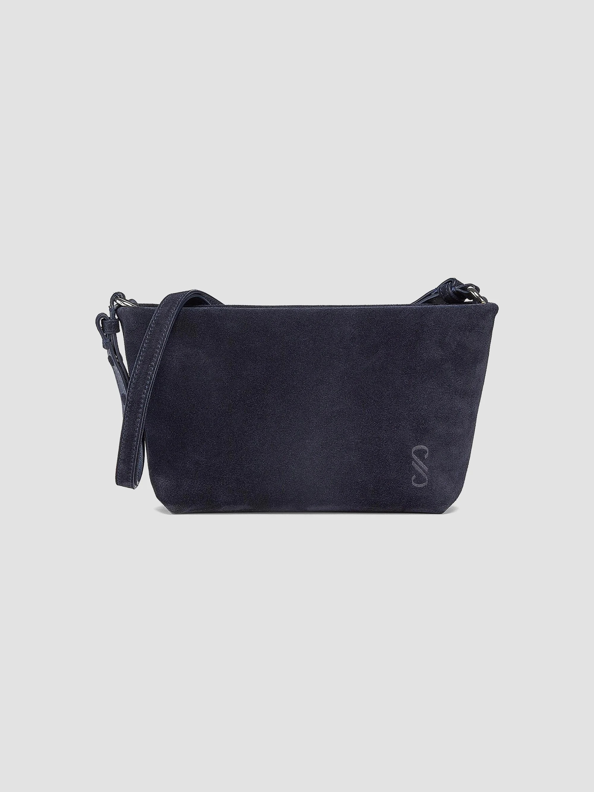Women's Bond Suede Crossbody Bag - Deep Navy - 1