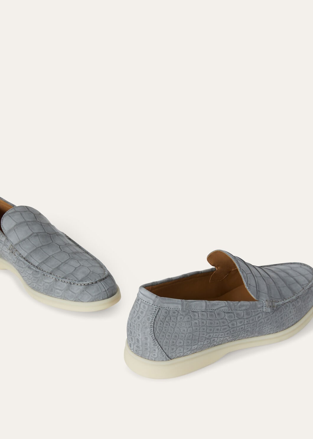 Summer Walk Nabuk Alligator Moccasin - 6