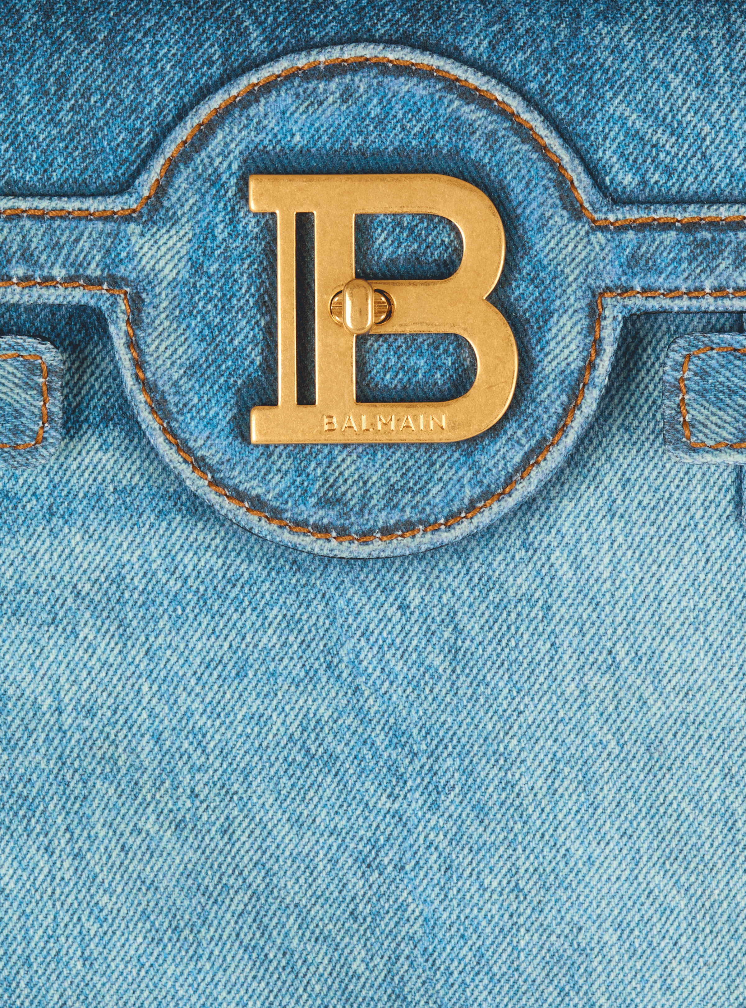 B-Buzz 23 bag in denim print canvas - 7