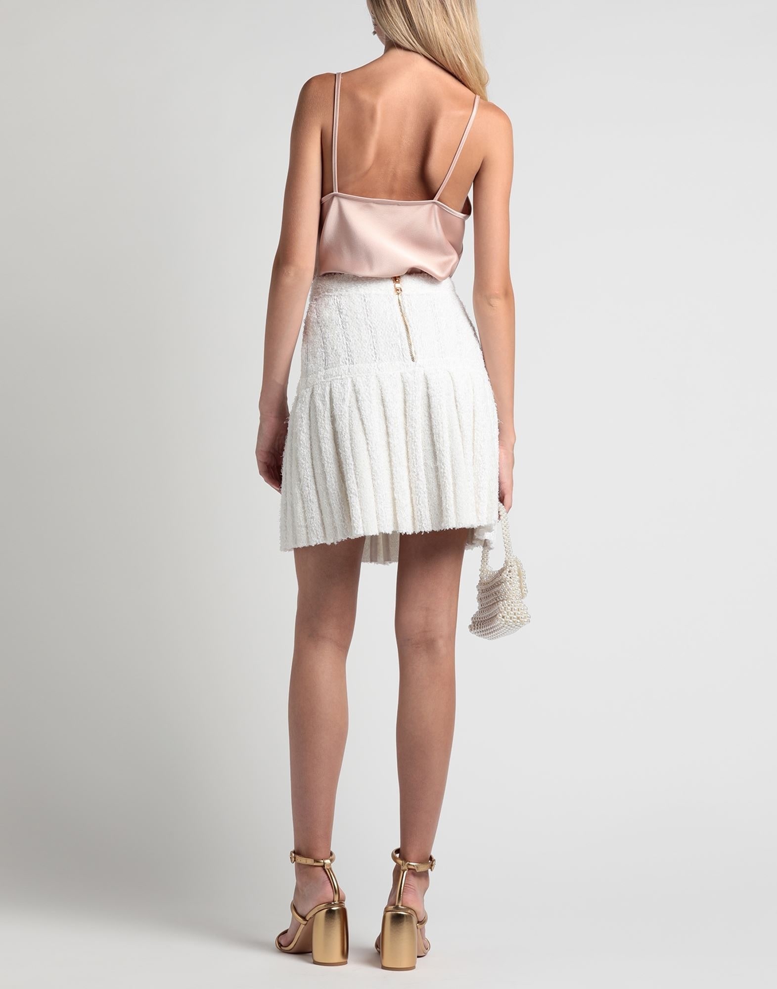 White Women's Mini Skirt - 4