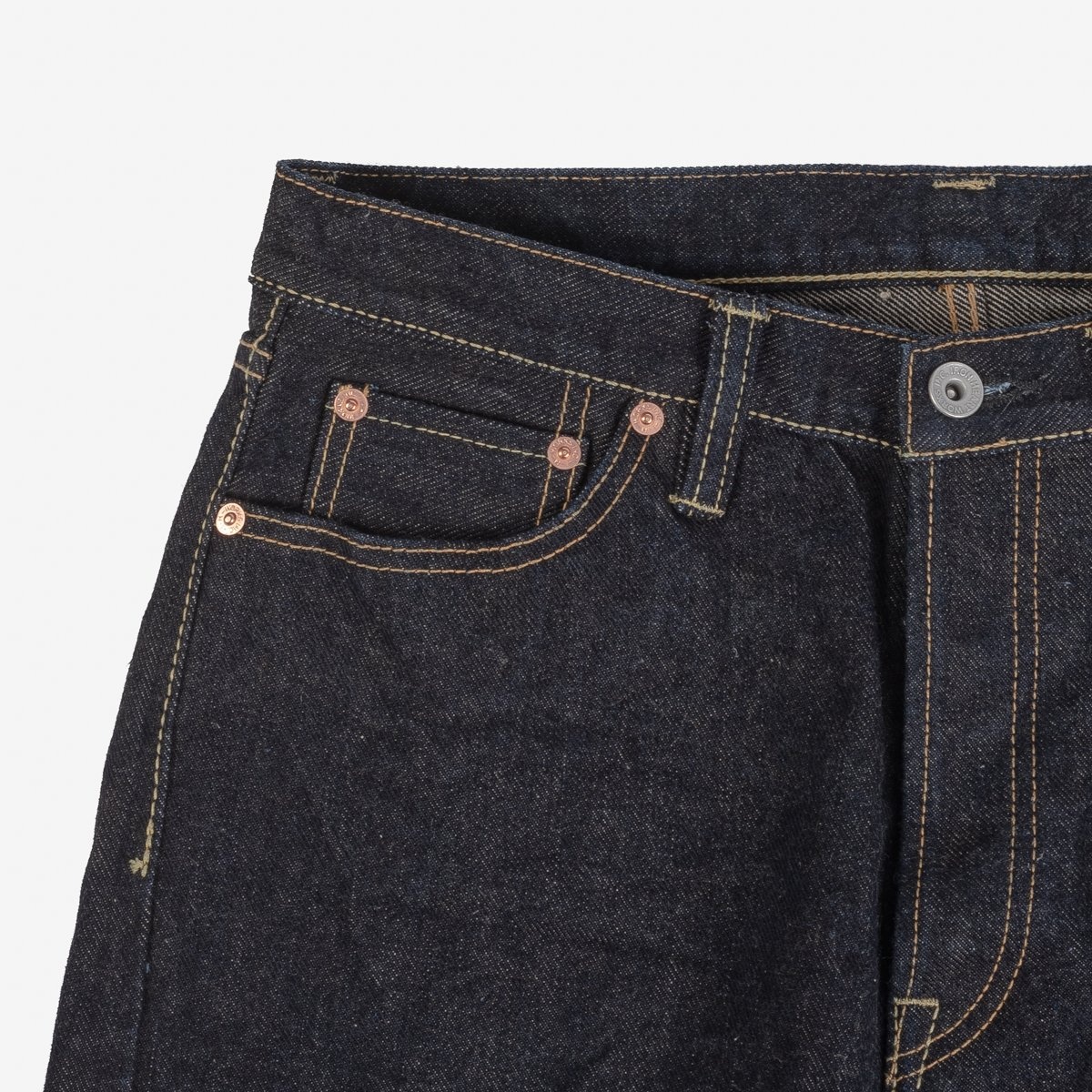 IH-888S-19L 19oz Left Hand Twill Selvedge Denim Medium/High Rise Tapered Cut Jeans - Indigo - 6