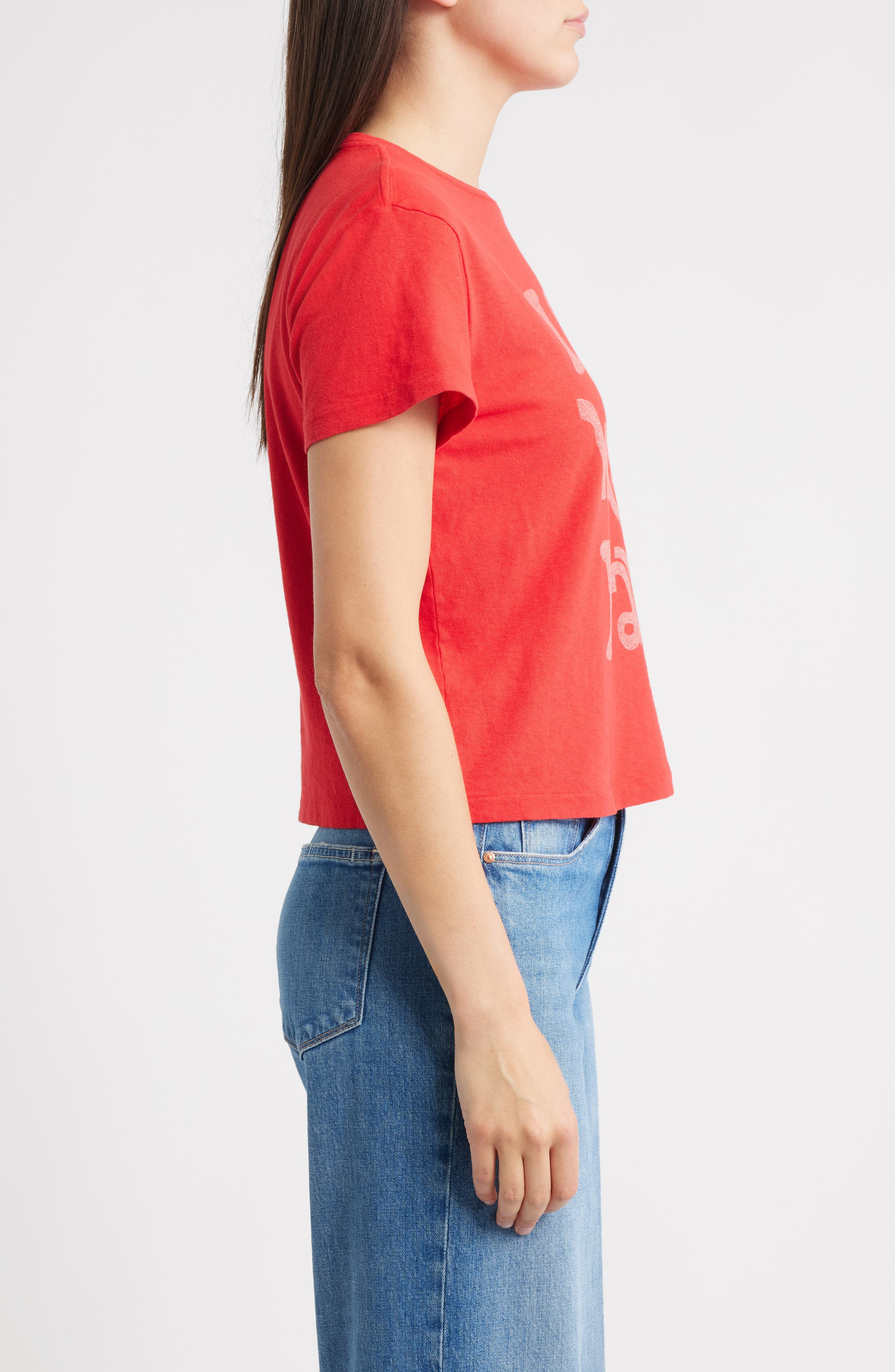 Re/Done I Am What I Am Graphic T-Shirt in Roja at Nordstrom - 3