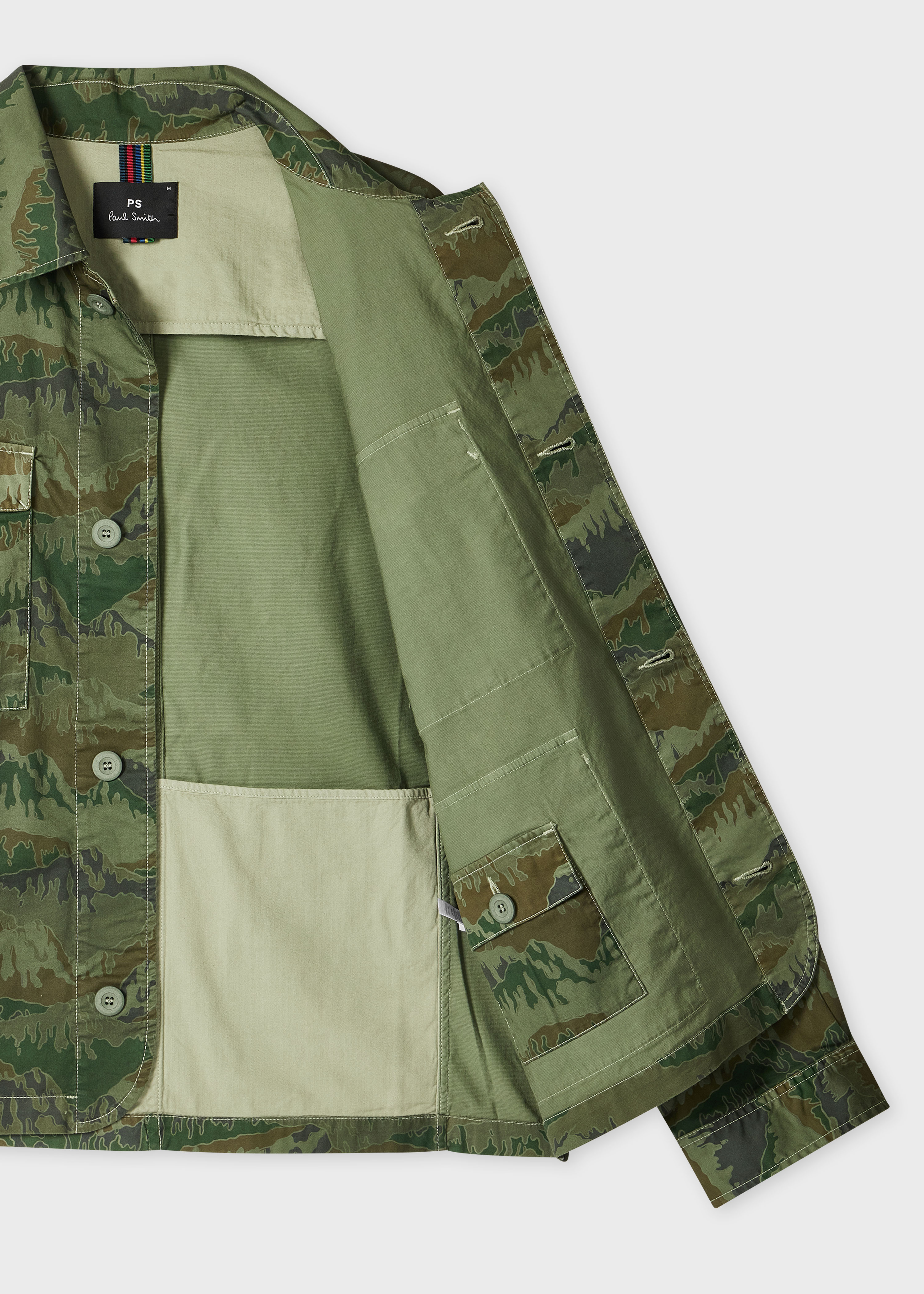 Khaki 'Mountain Camo' Field Jacket - 4