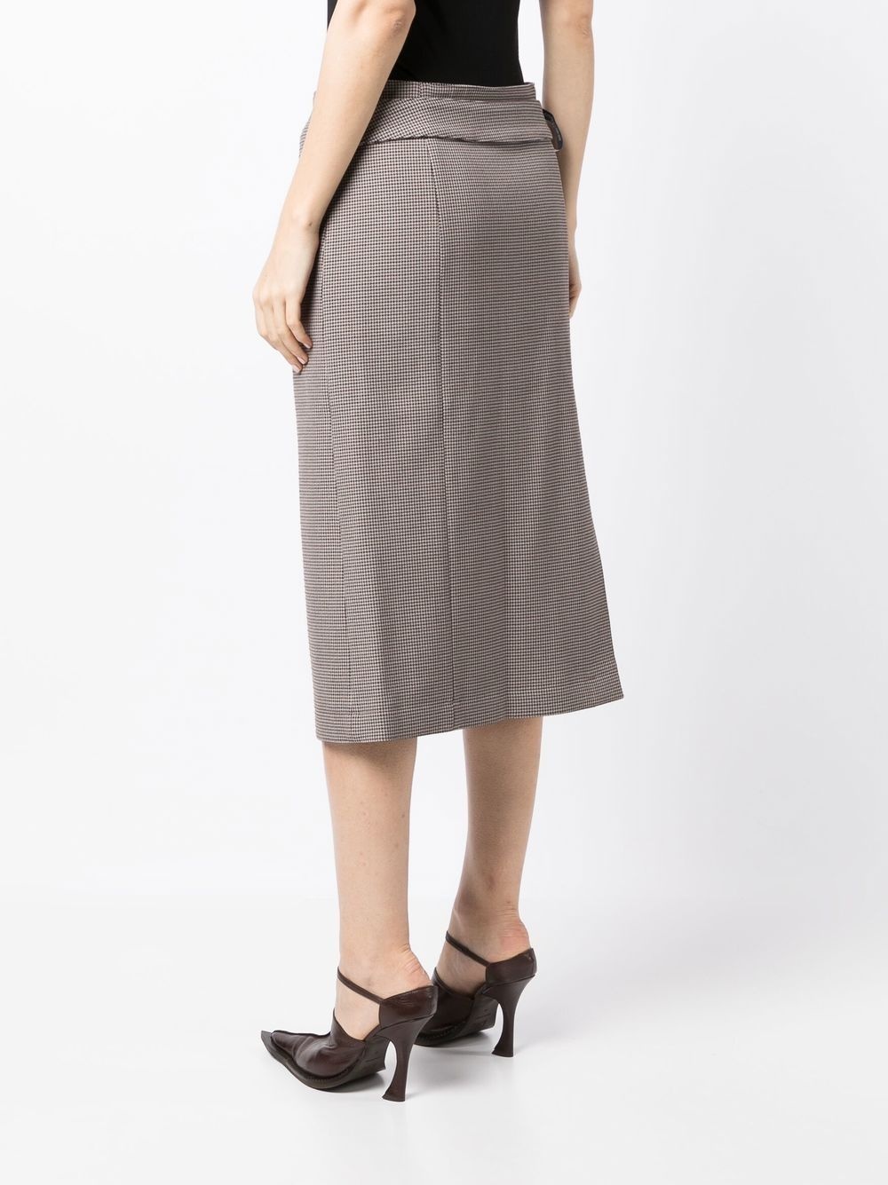 button-front midi skirt - 4