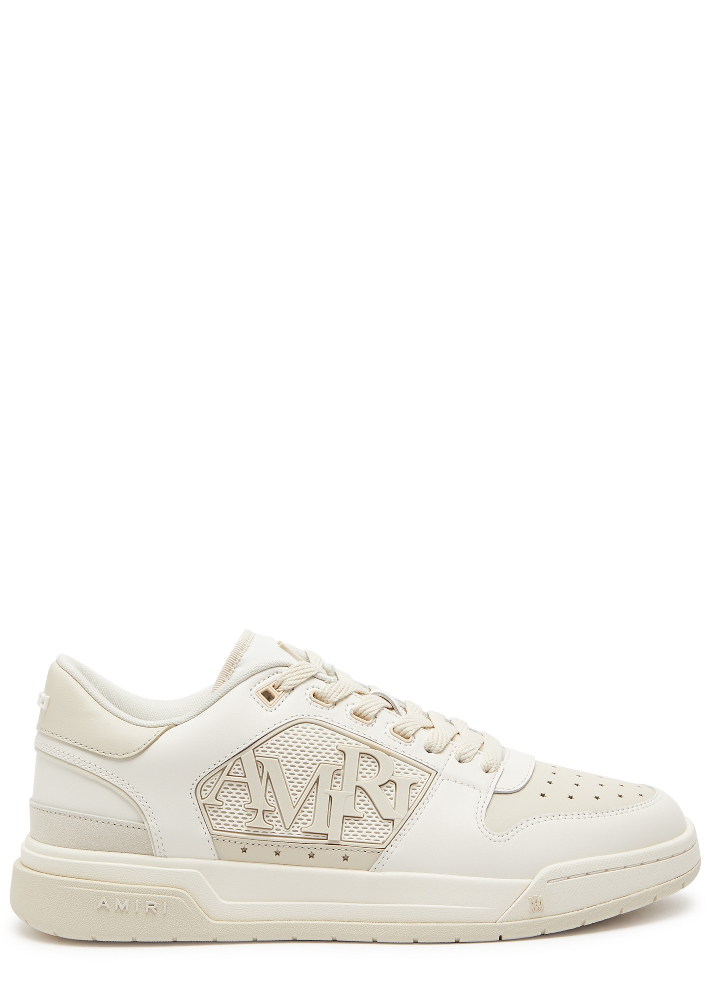 Classic panelled leather sneakers - 1