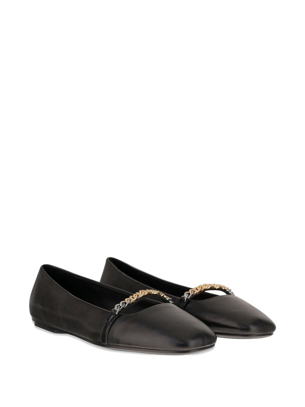 chain-embellished ballet flats - 2