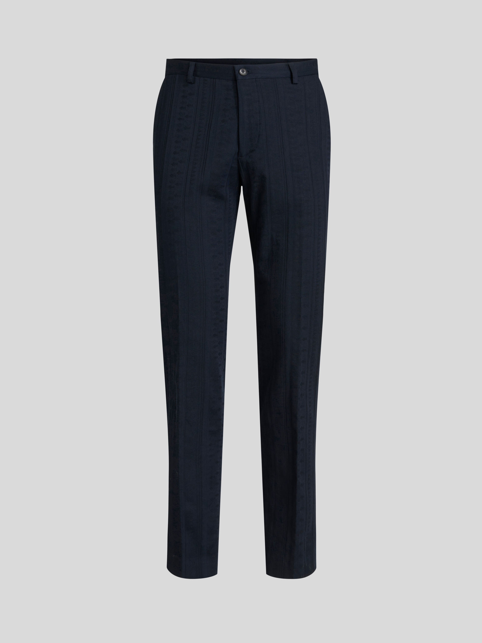 GEOMETRIC PATTERN JACQUARD TROUSERS - 1