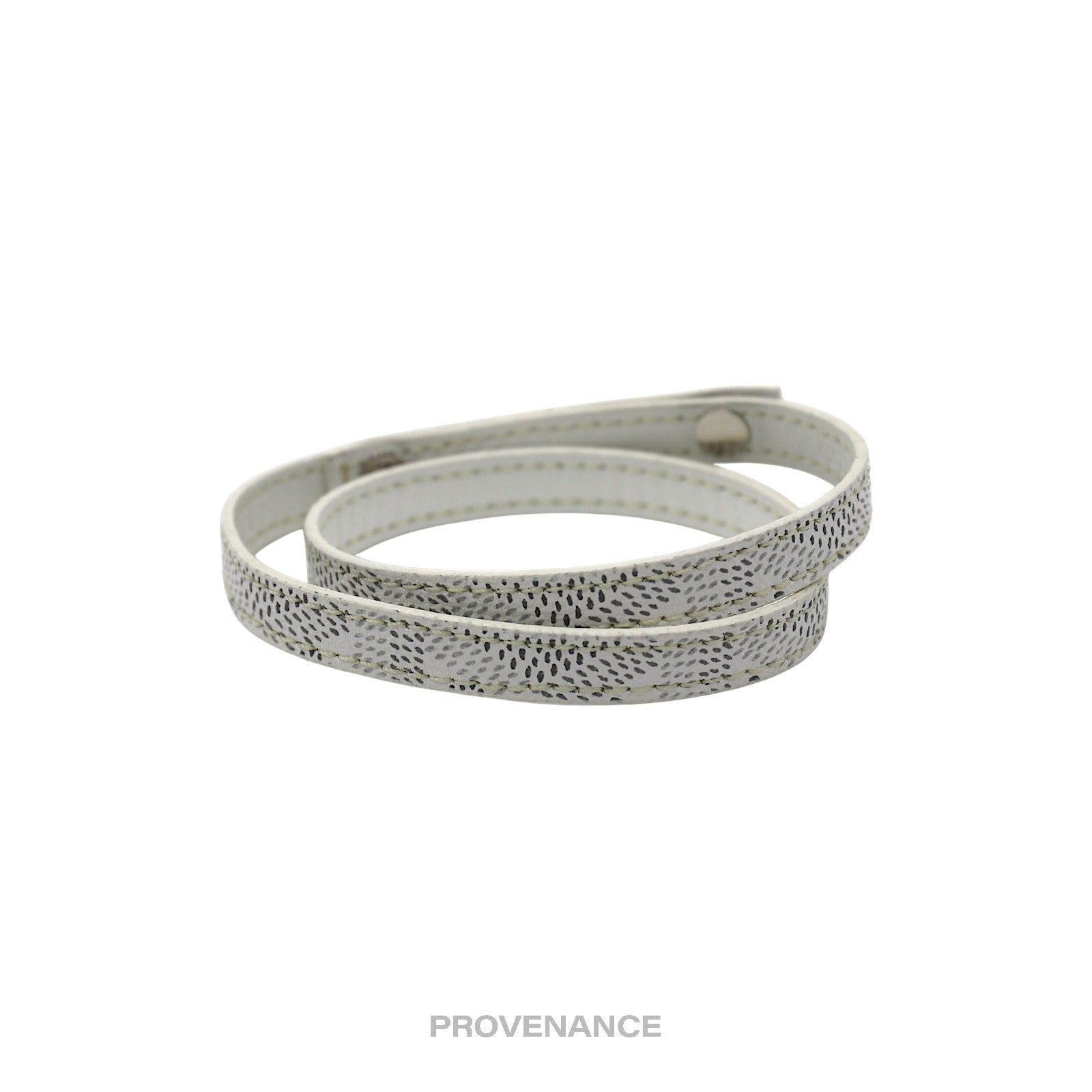 Goyard Double Wrap Bracelet - White Goyardine - 3