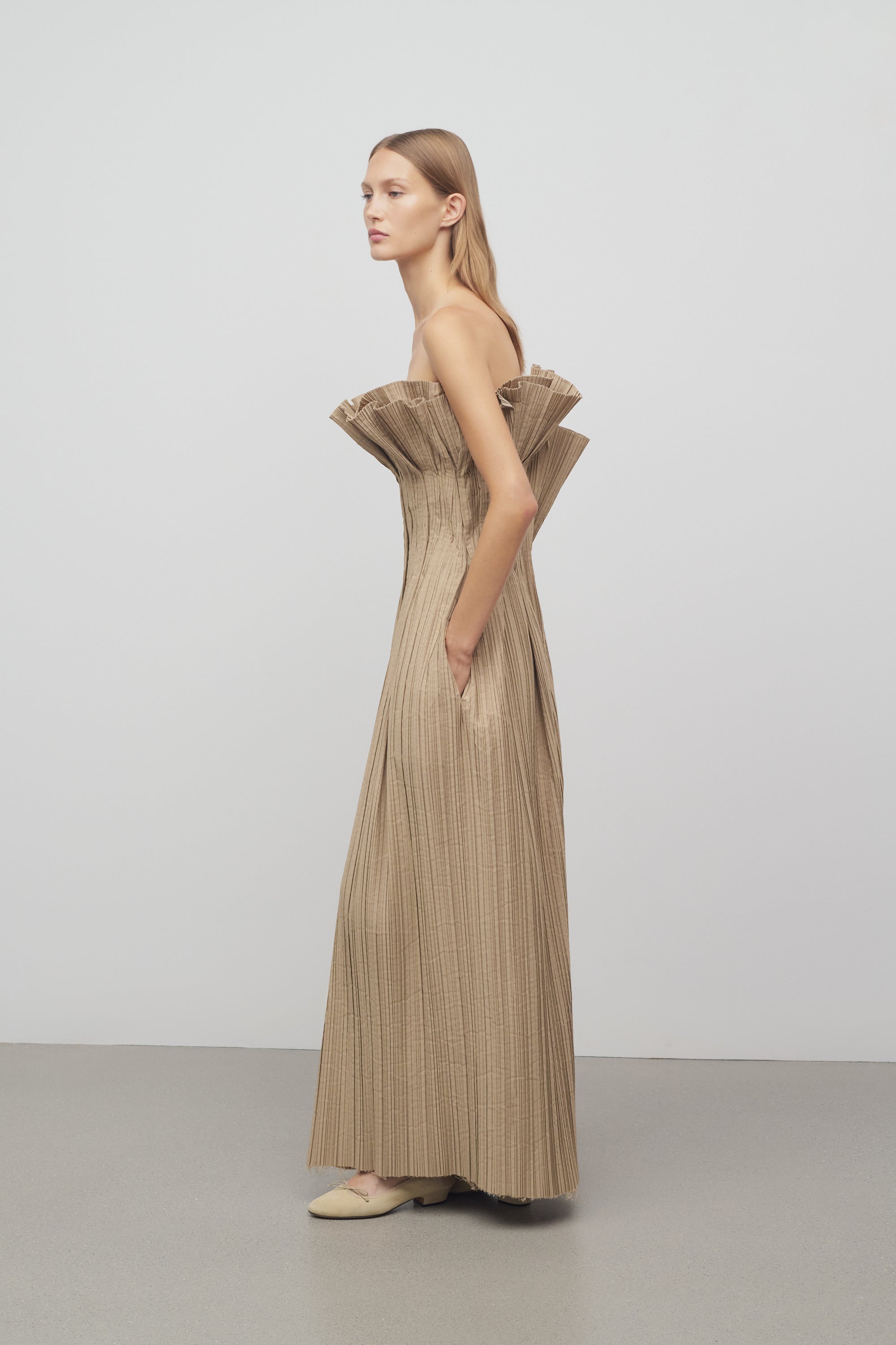 Cristel Dress in Cotton and Tulle - 4