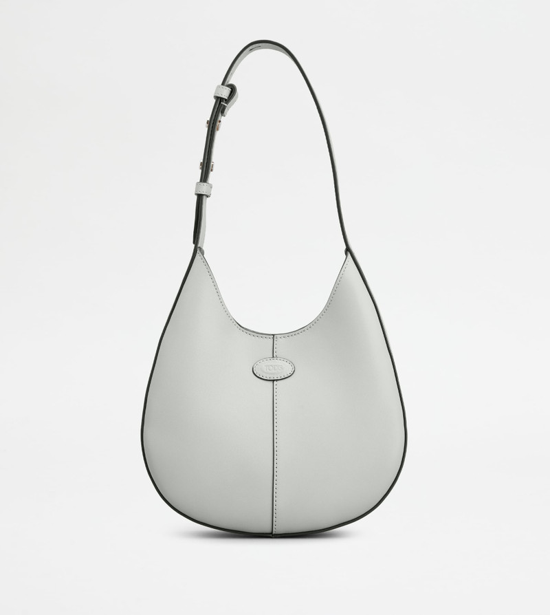 TOD'S DI BAG HOBO IN LEATHER MINI - GREY 1