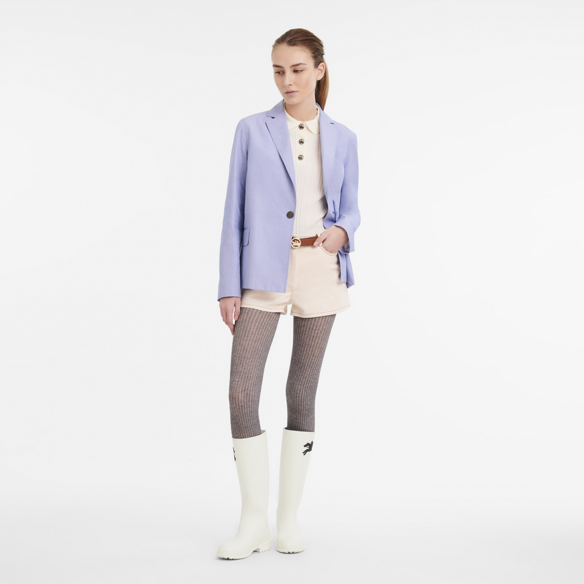 Jacket Sky Blue - Oxford cloth - 3
