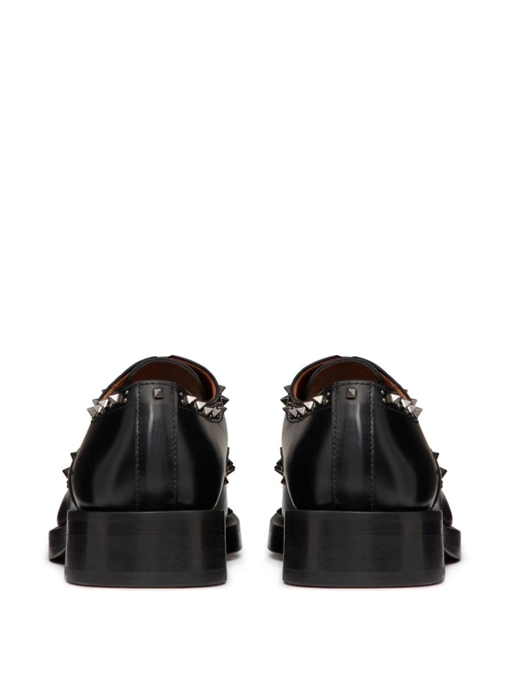 Rockstud leather brogues - 3