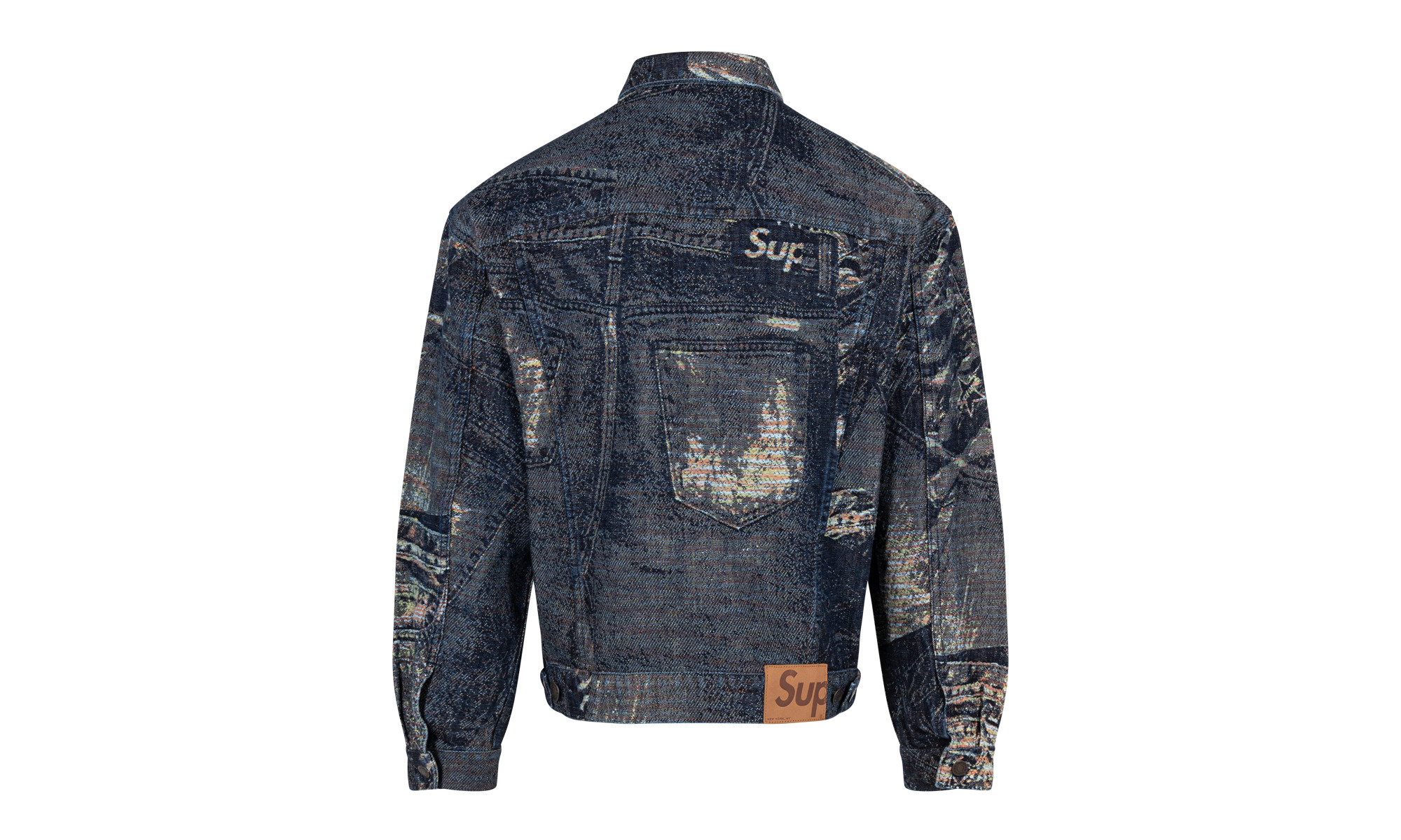 Supreme Archive Denim Jacquard Trucker Jacket - 3