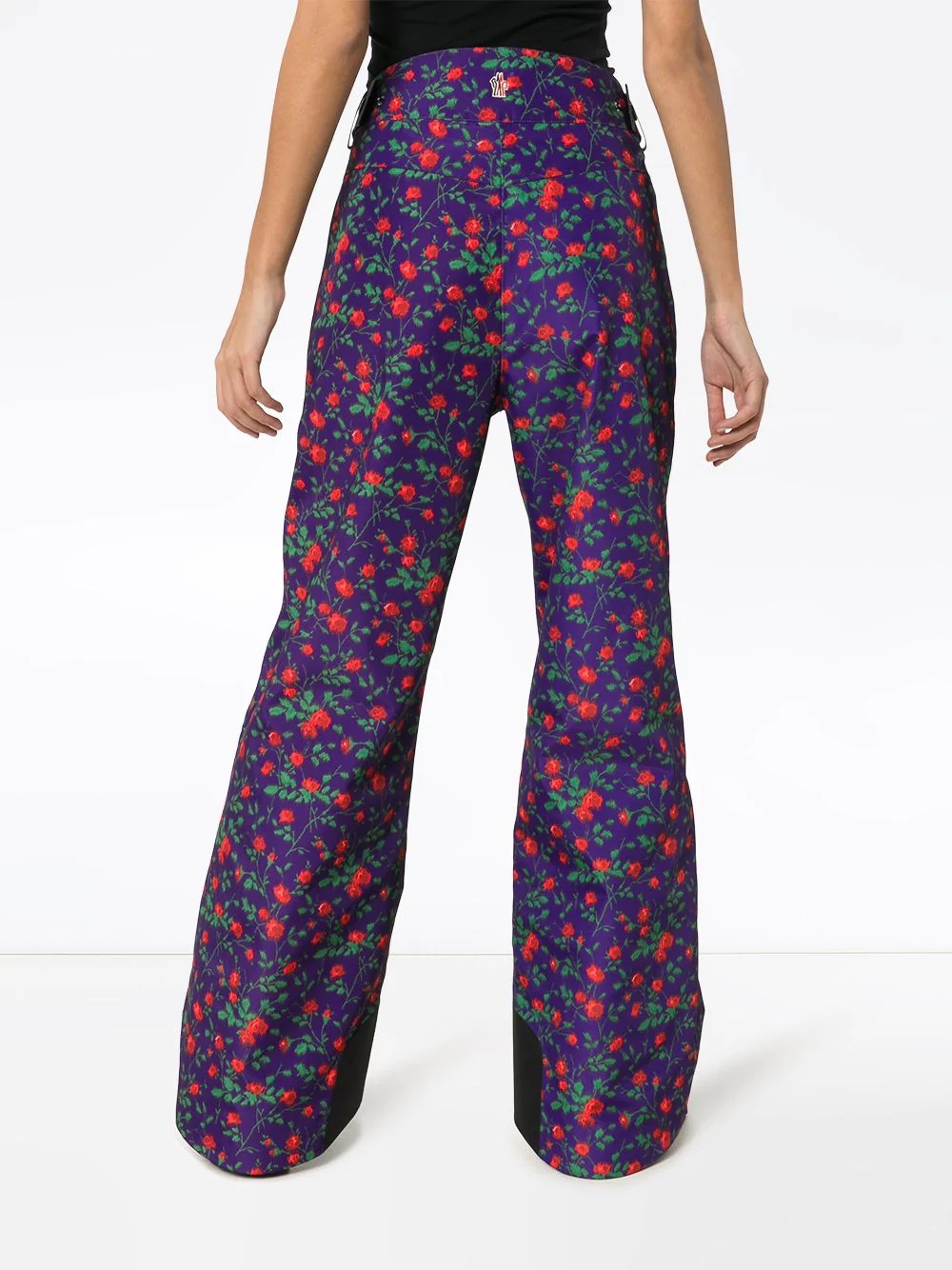 floral print ski trousers - 4