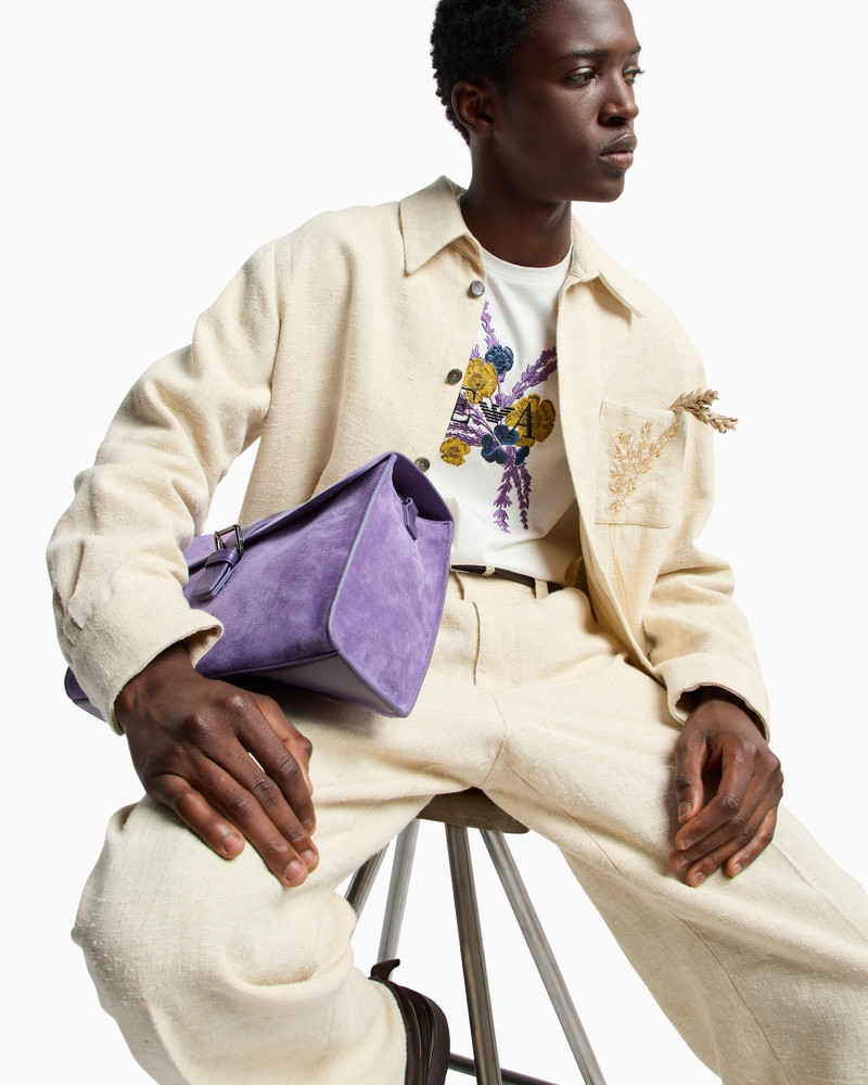 ASV JERSEY T-SHIRT WITH LAVENDER EMBROIDERY 6