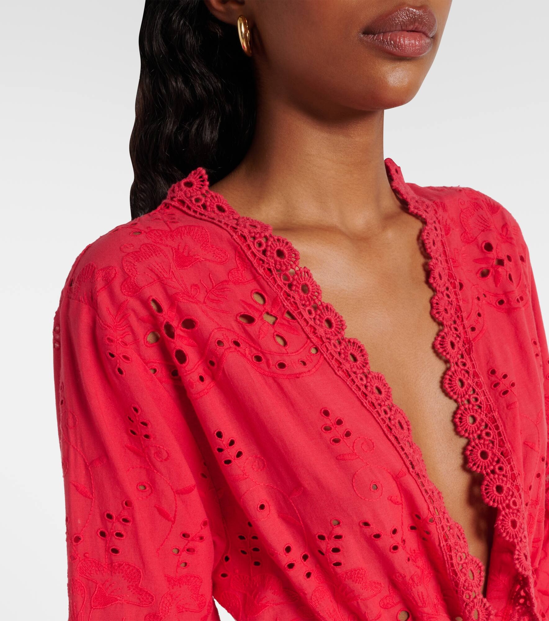 Tallulah embroidered cotton kaftan - 4