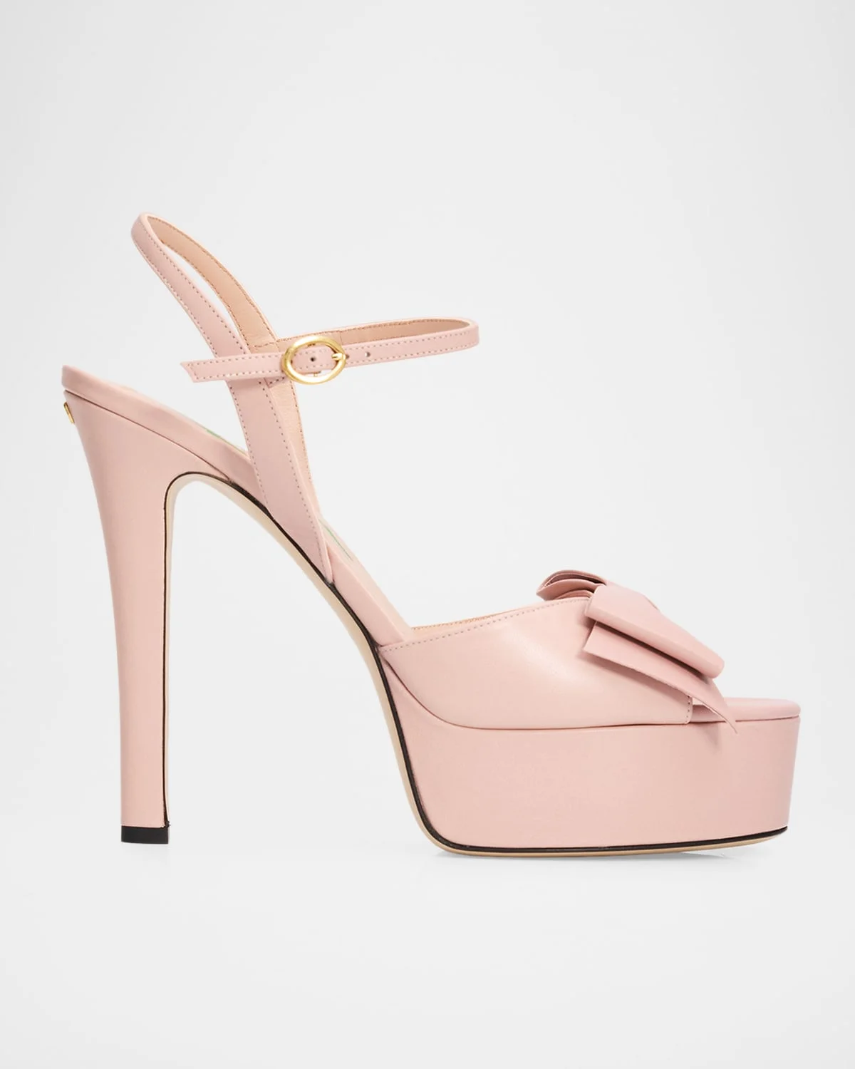 130mm Bowow Leather Platform Sandals - 1
