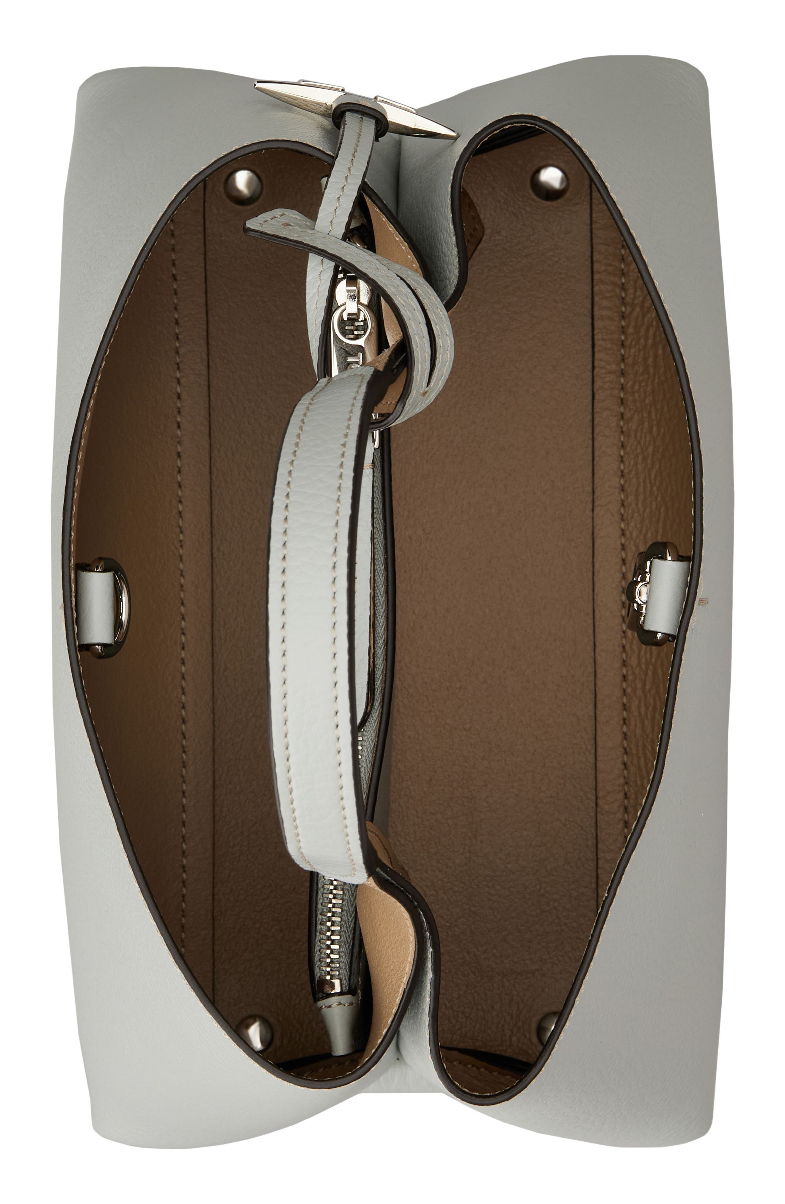 Tod's Micro Leather Top Handle Bag in Grey Natural at Nordstrom - 3